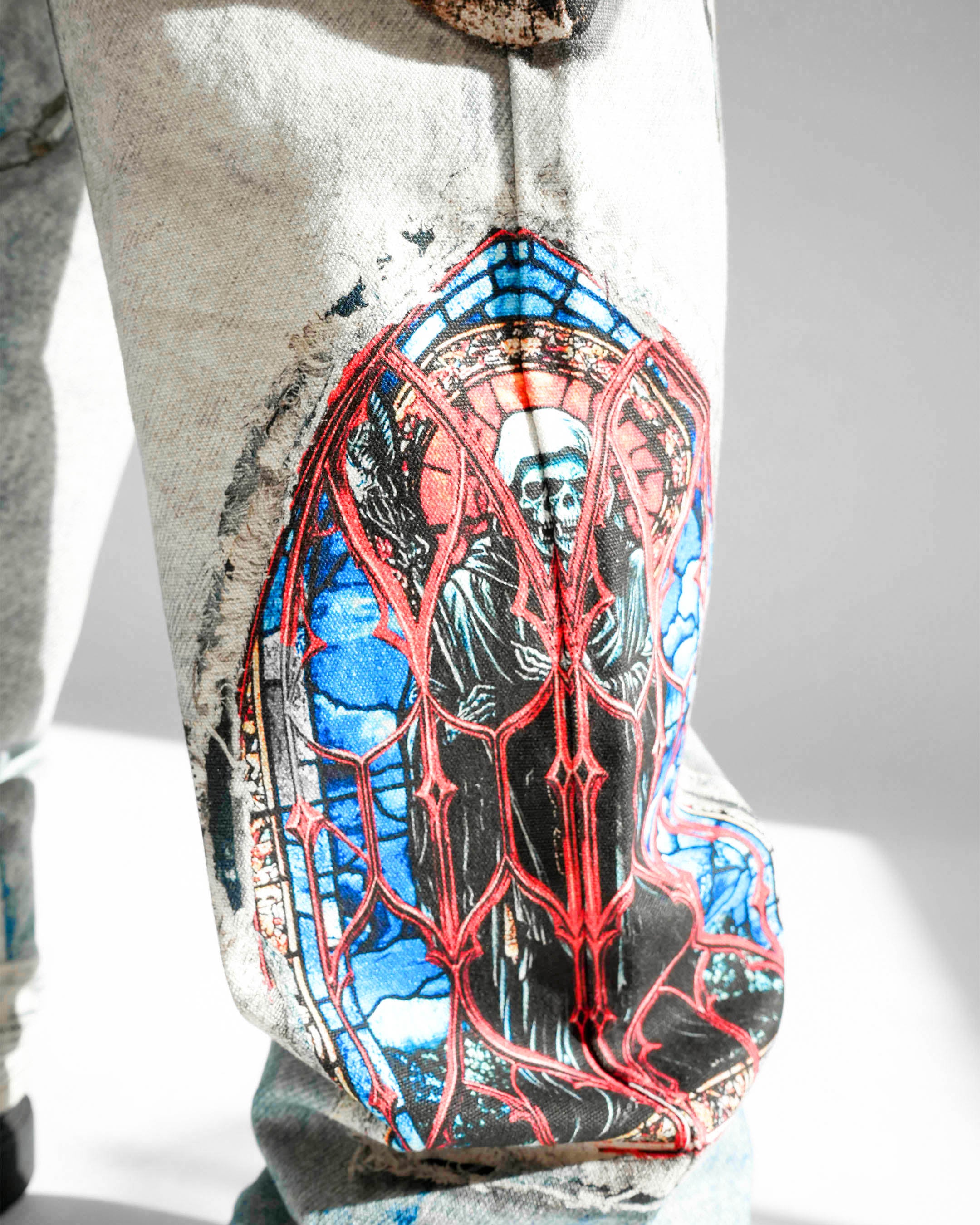 Preme Purgatory Chains Light Indigo Denim Jean