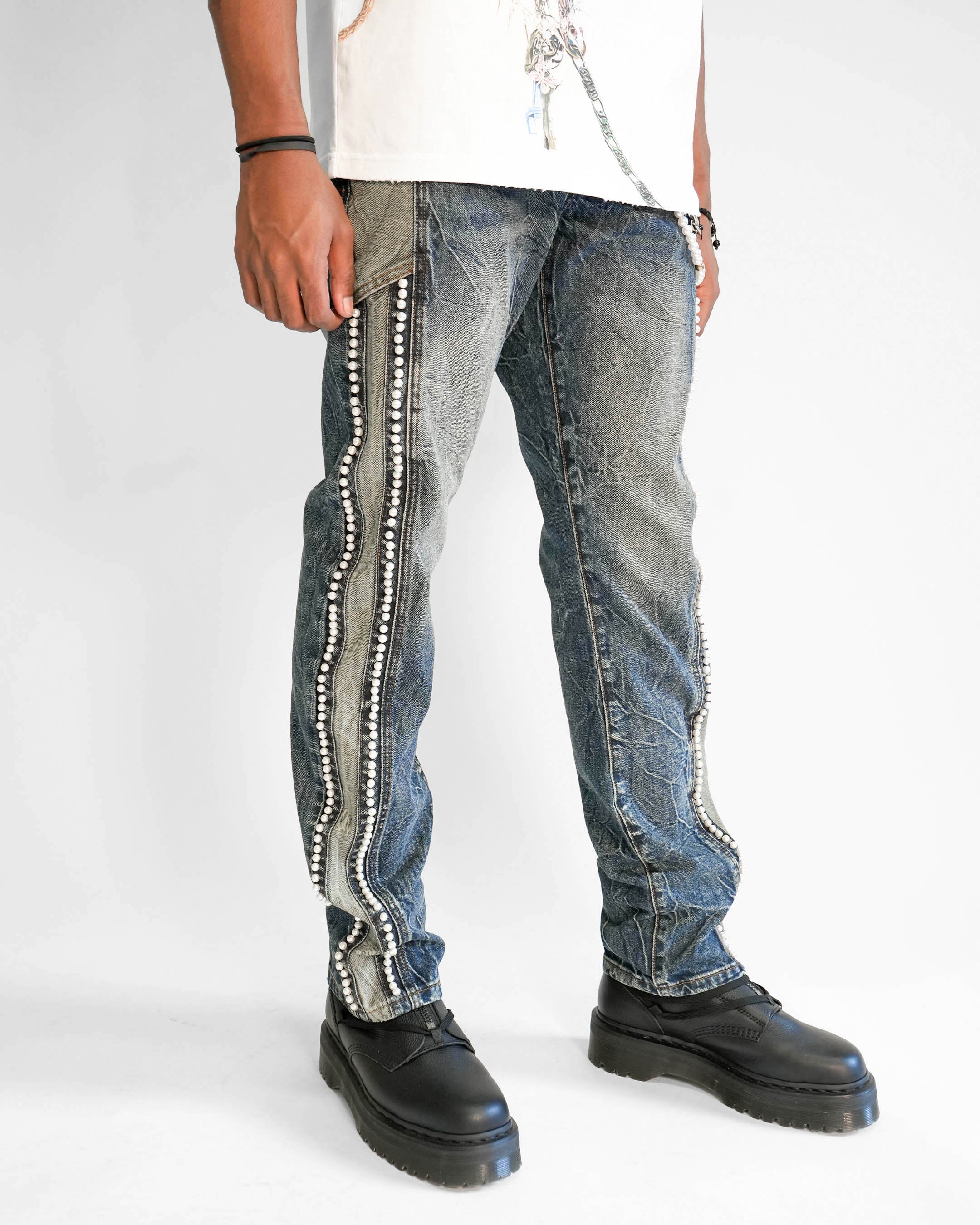 Preme Stone & Strand Dark Indigo Denim Jean