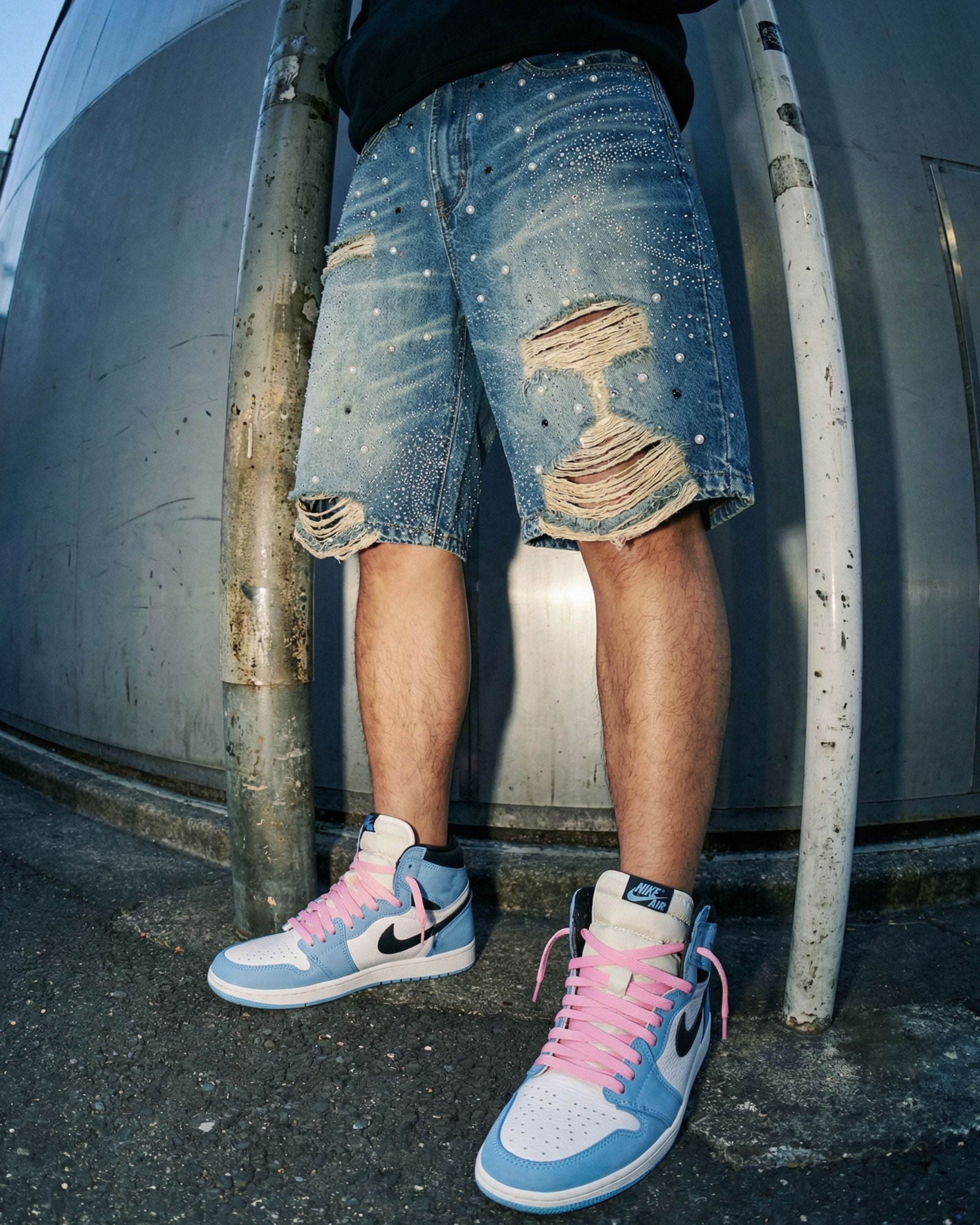 Celestial Tide Indigo Denim Short