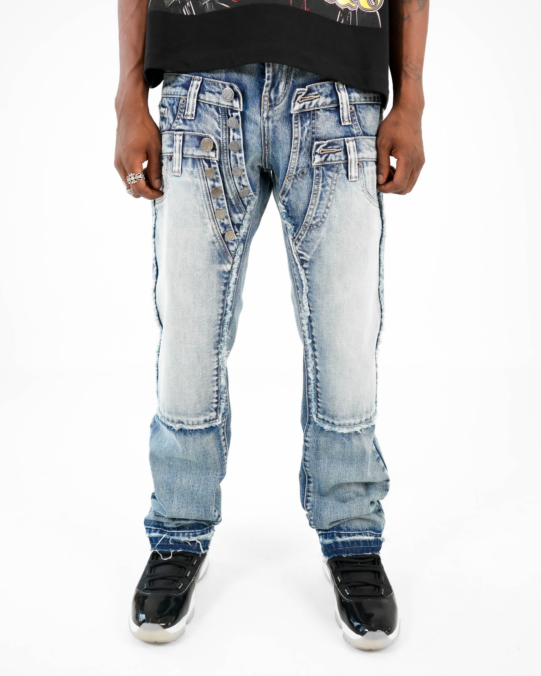 TripleCross Waistband Blue Denim Jean