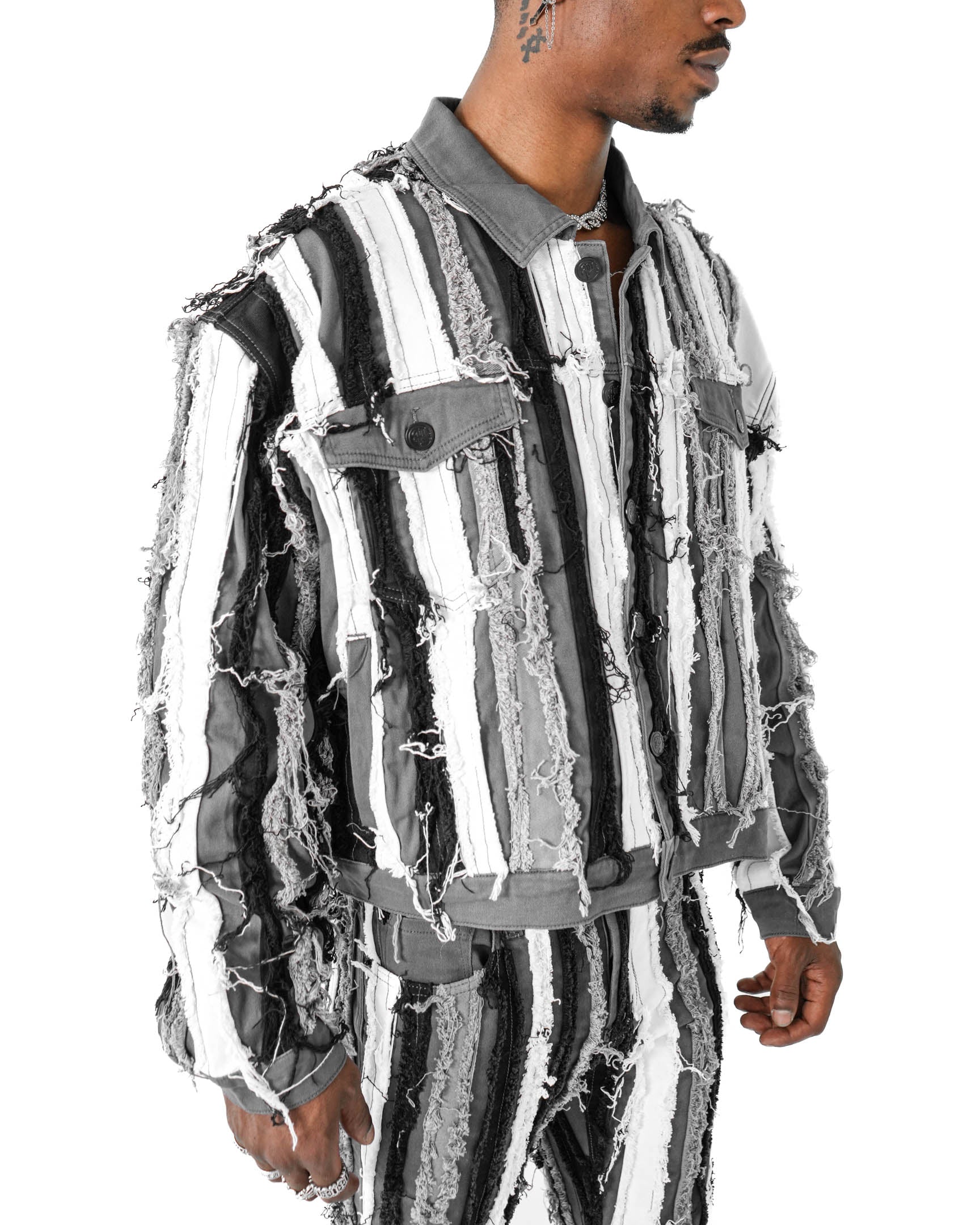 Trinity Distressed Denim Jacket