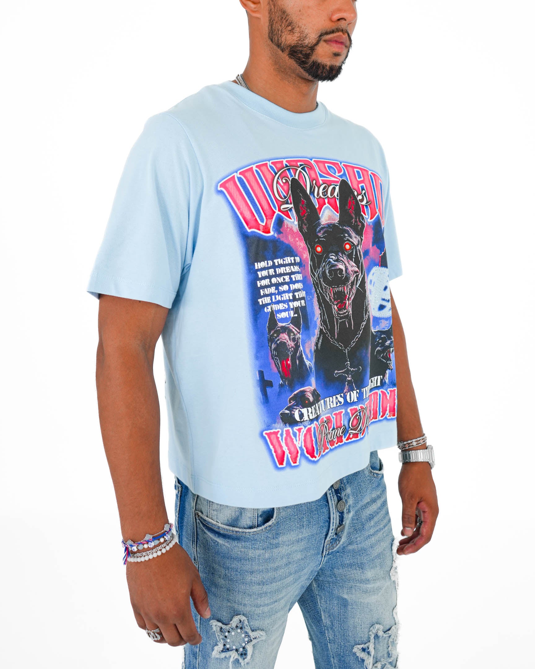 Hound of Shadows Light Blue T-Shirt