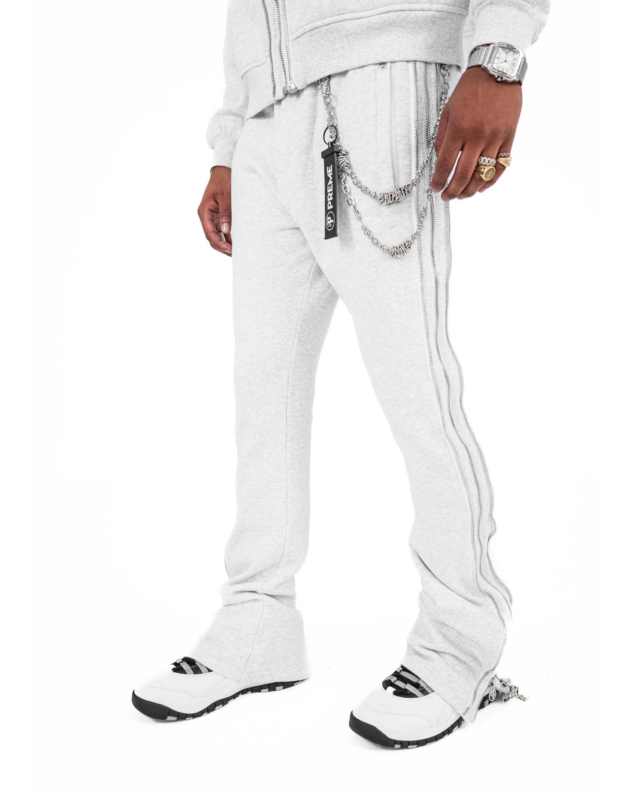 Ash Eclipse Zipper Sweatpants