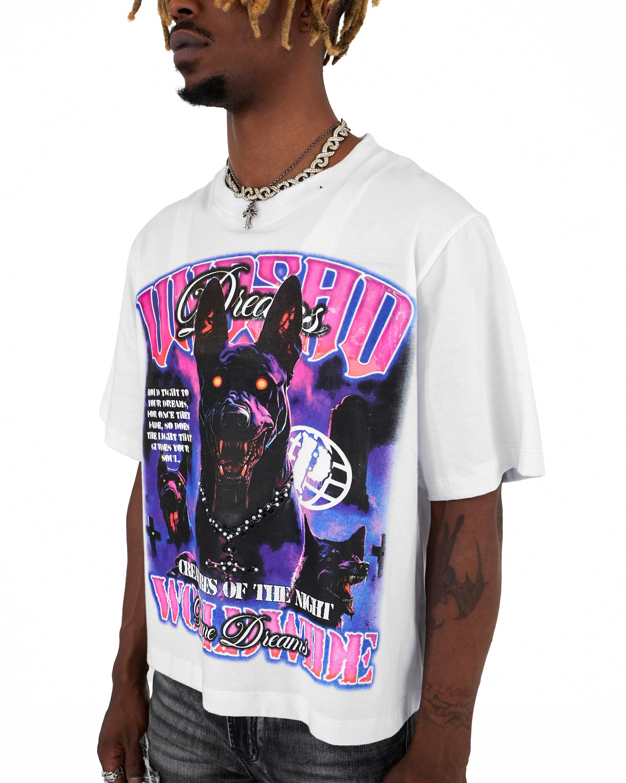 Hound of Shadows White T-Shirt