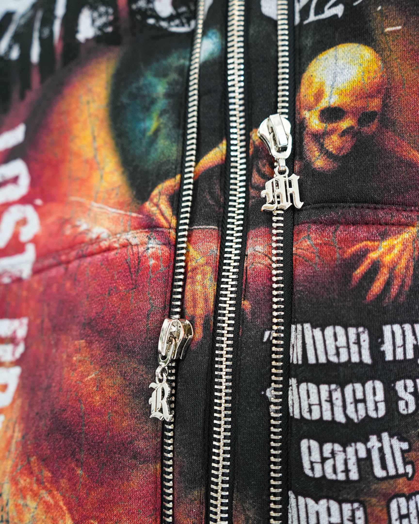 Broken Mind Black Zip Hoodie