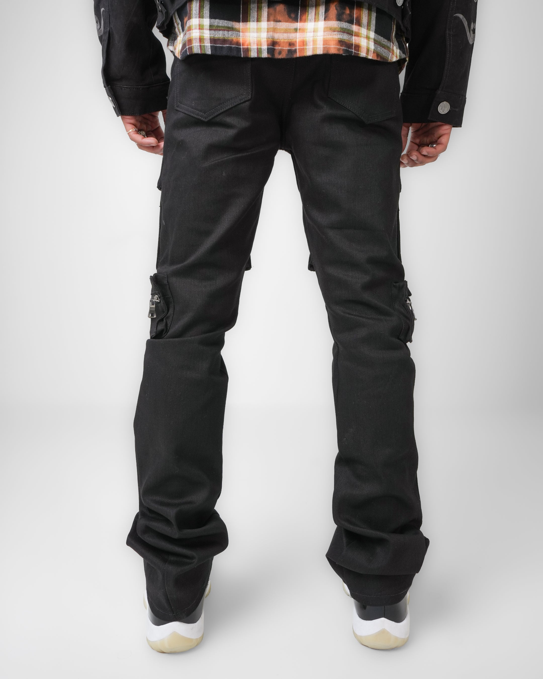 Utility Vault Black Charcoal Cargo Denim