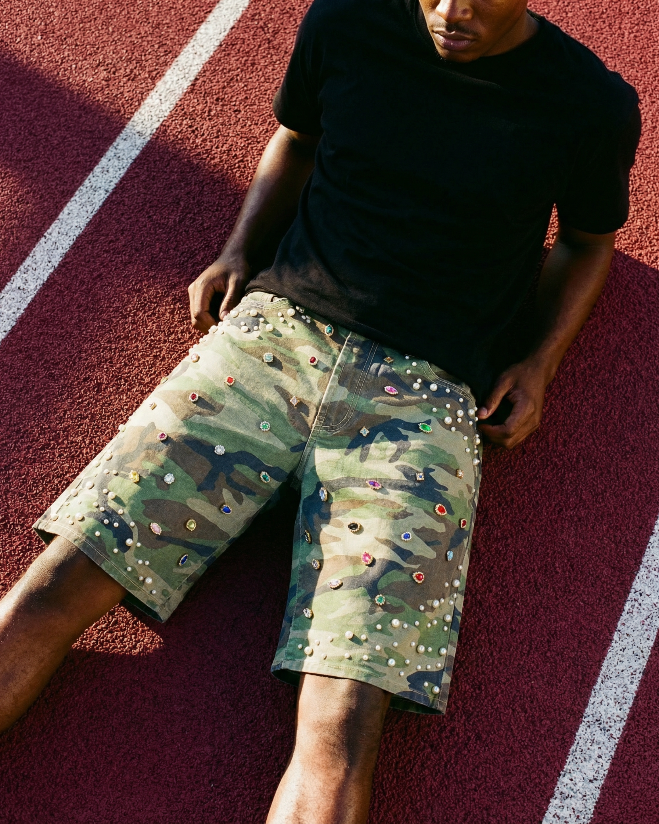 Pearlfield Camo Denim Short