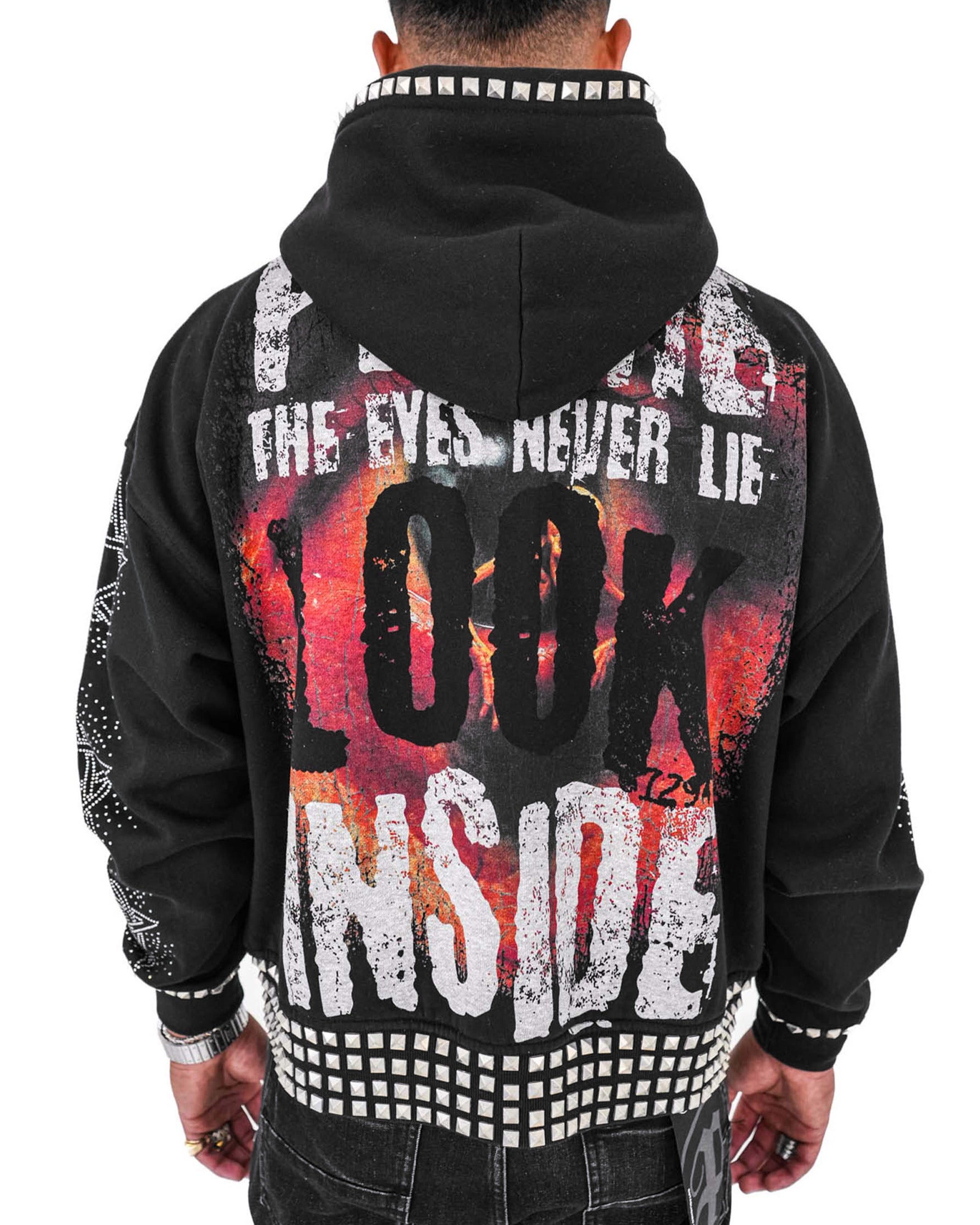 Broken Mind Black Zip Hoodie