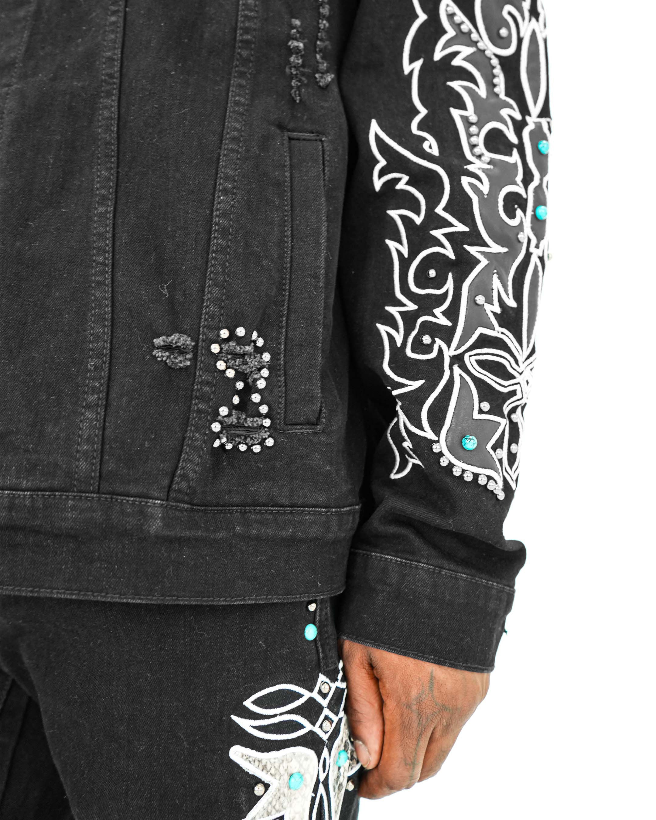 Wild Frontier Black Denim Jacket