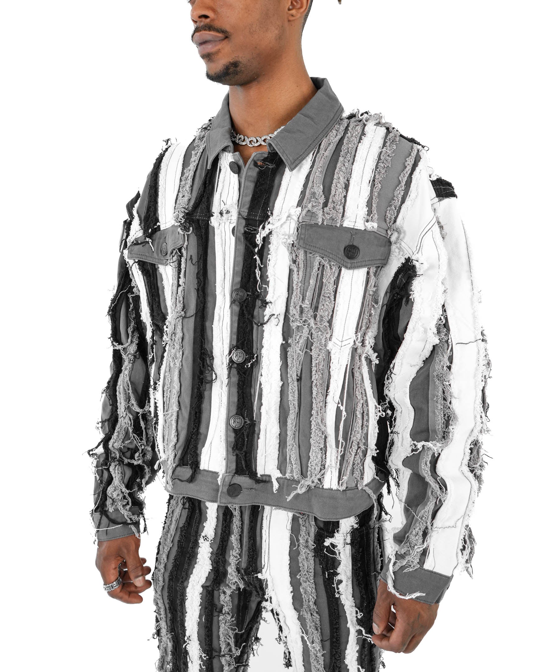 Trinity Distressed Denim Jacket