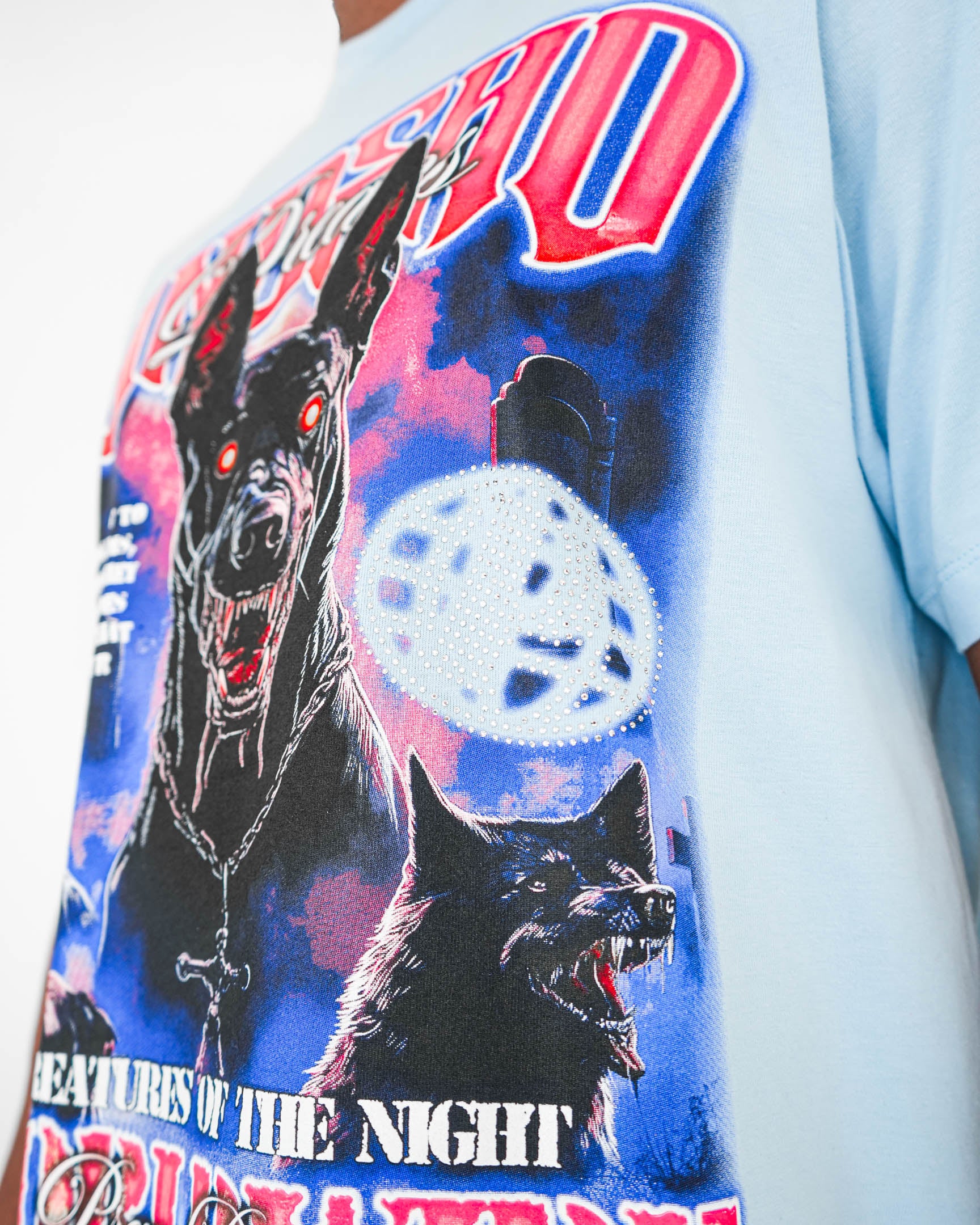 Hound of Shadows Light Blue T-Shirt