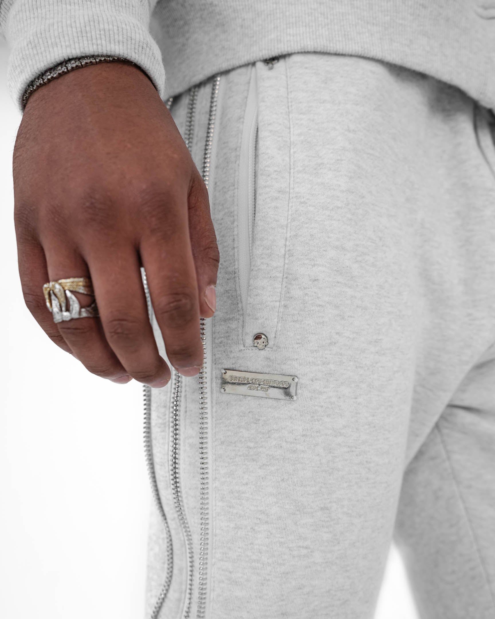 Ash Eclipse Zipper Sweatpants