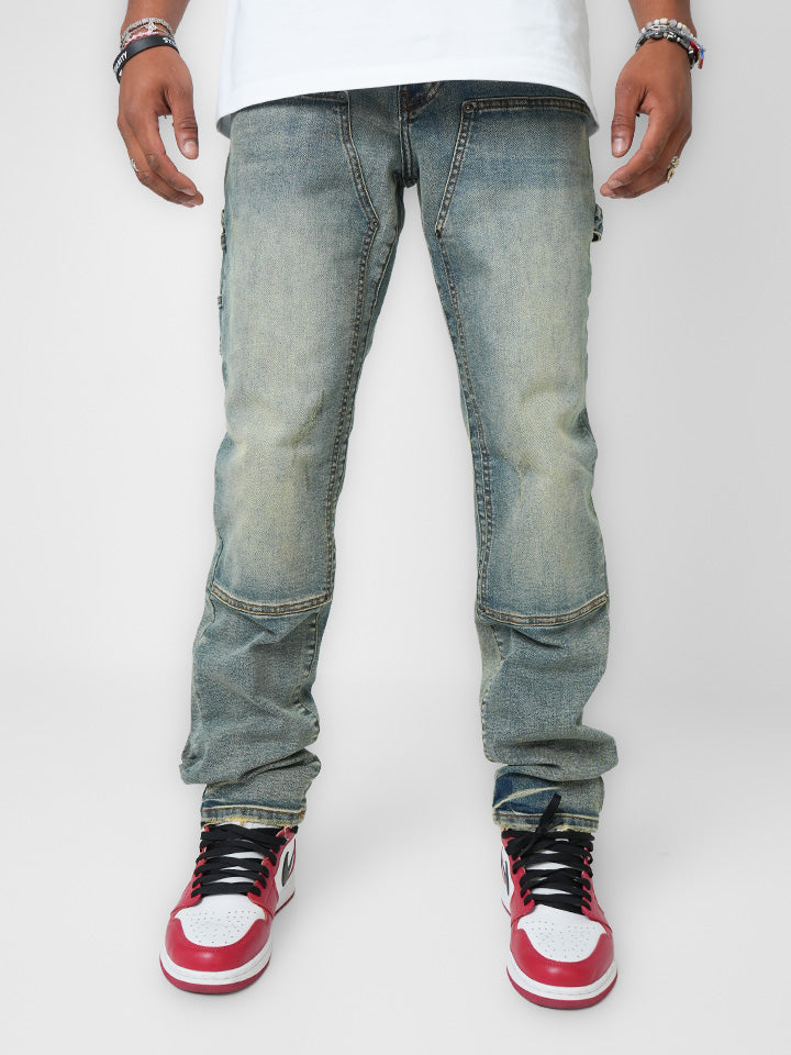 Gunmetal Oxide Indigo Denim