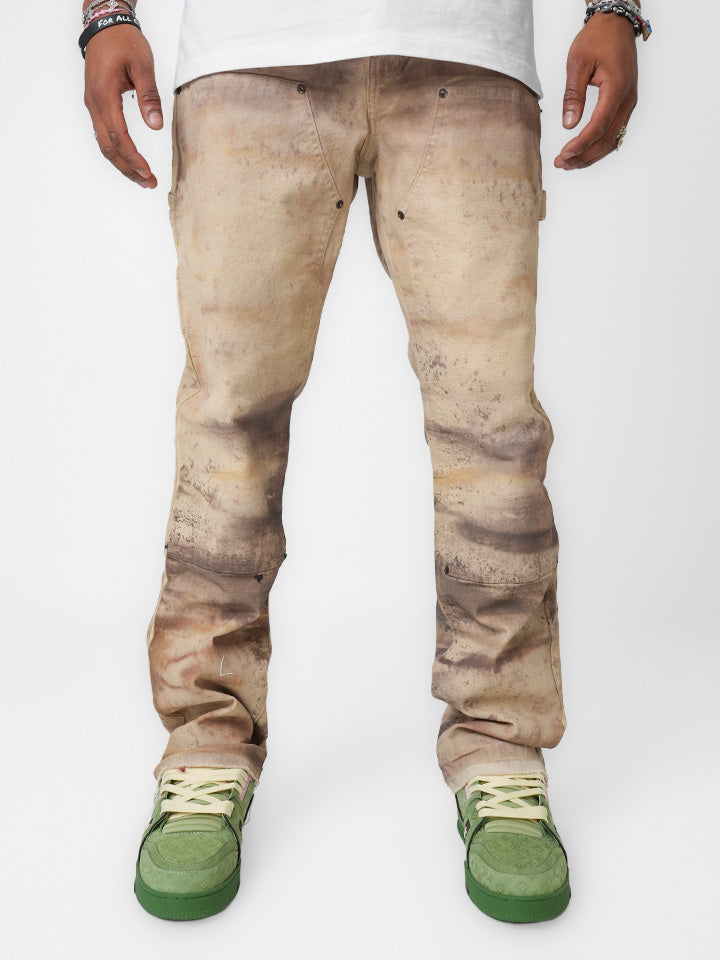 Sandstone Patina Tan Denim