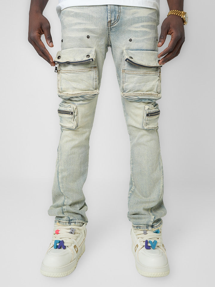 Utility Vault Light Blue Ice Cargo Denim