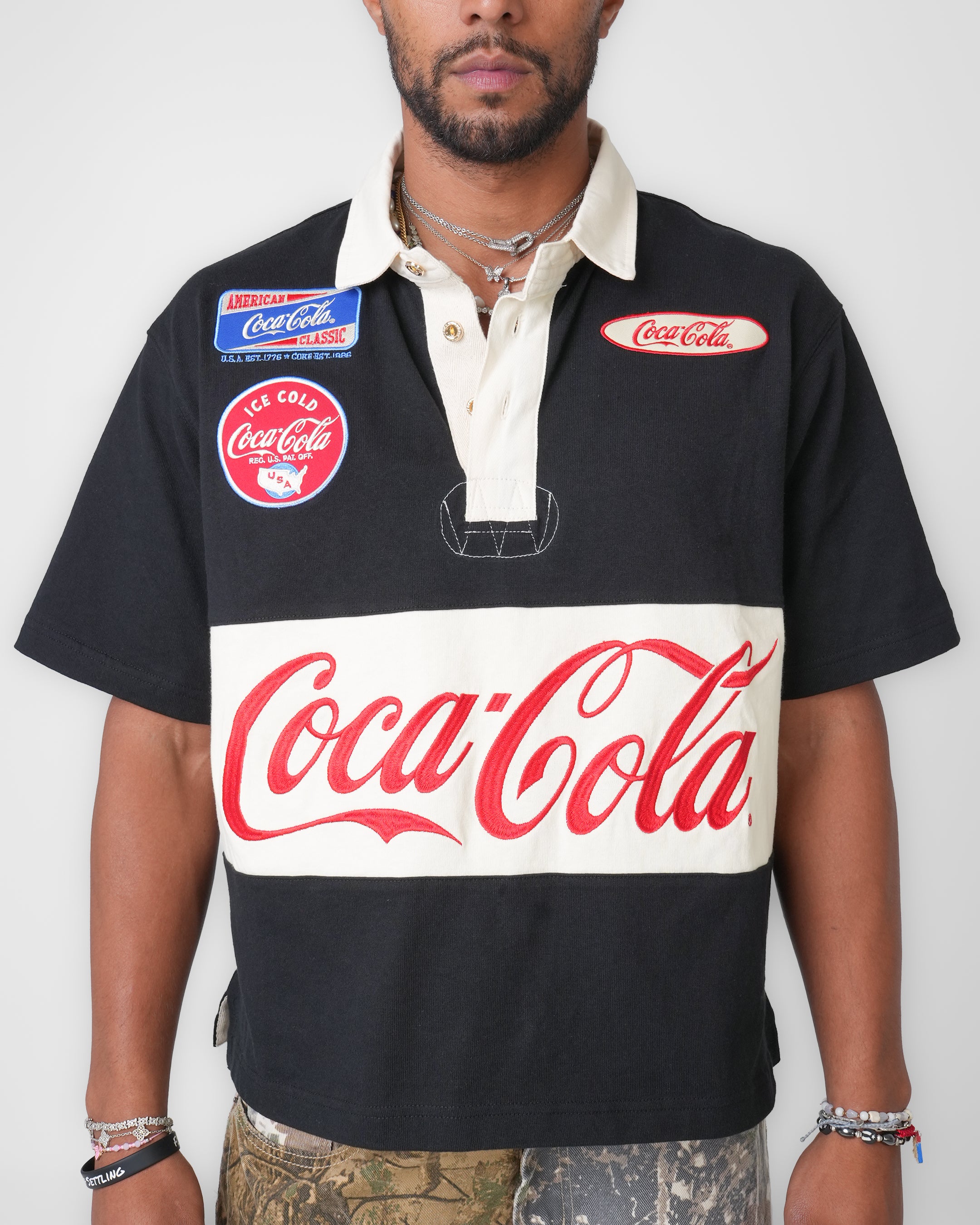 Coca-Cola American Classic Black Polo