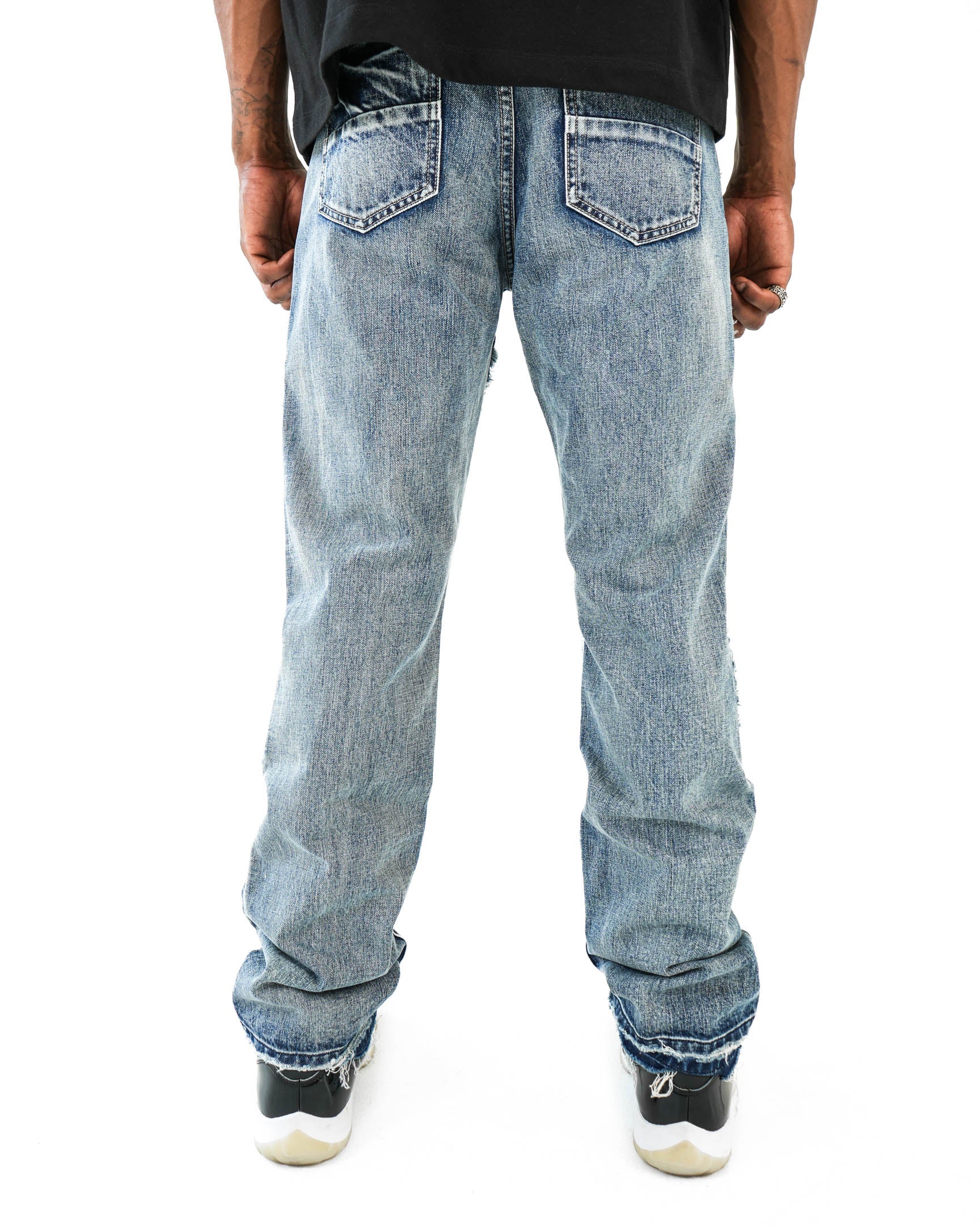 TripleCross Waistband Blue Denim Jean