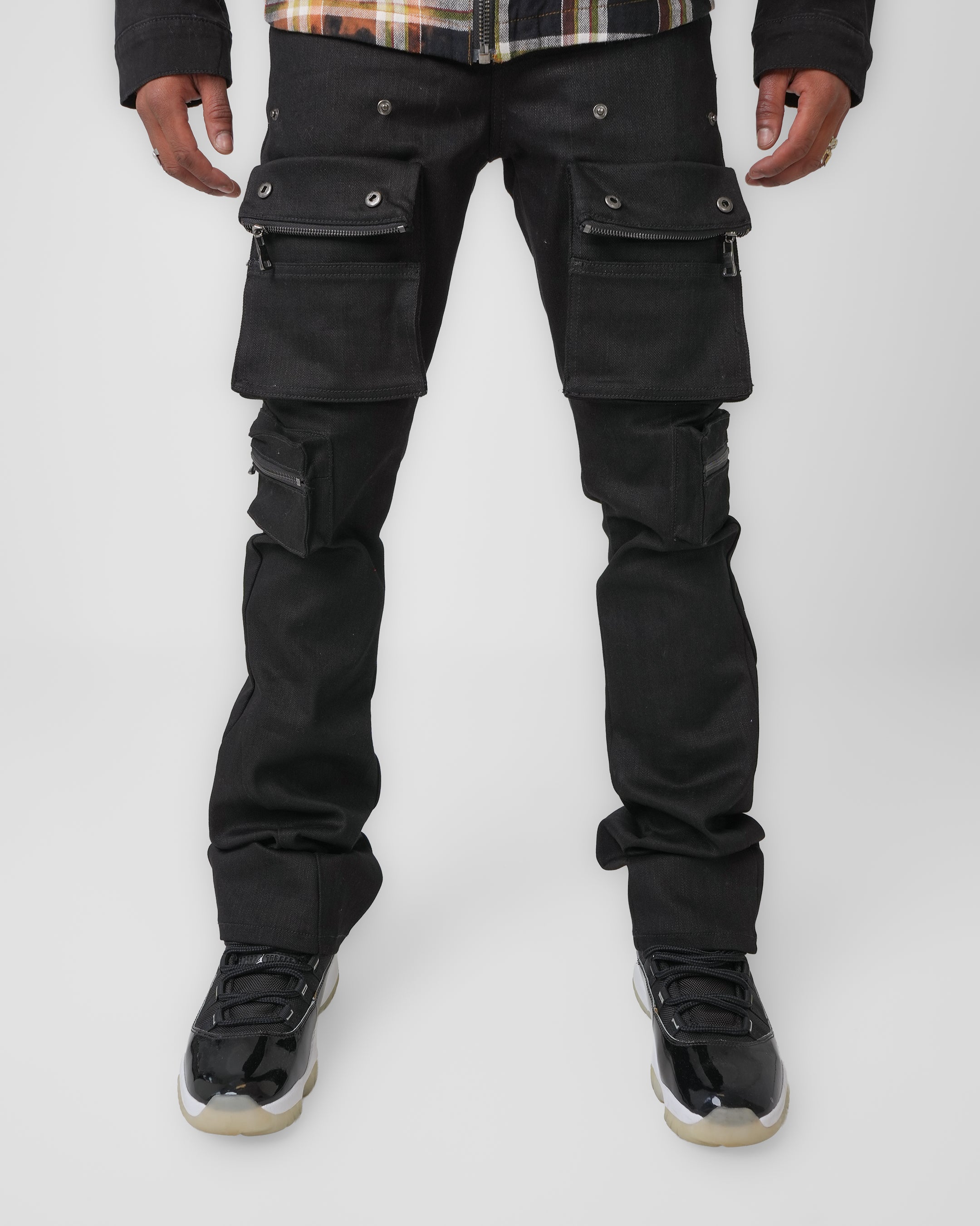 Utility Vault Black Charcoal Cargo Denim