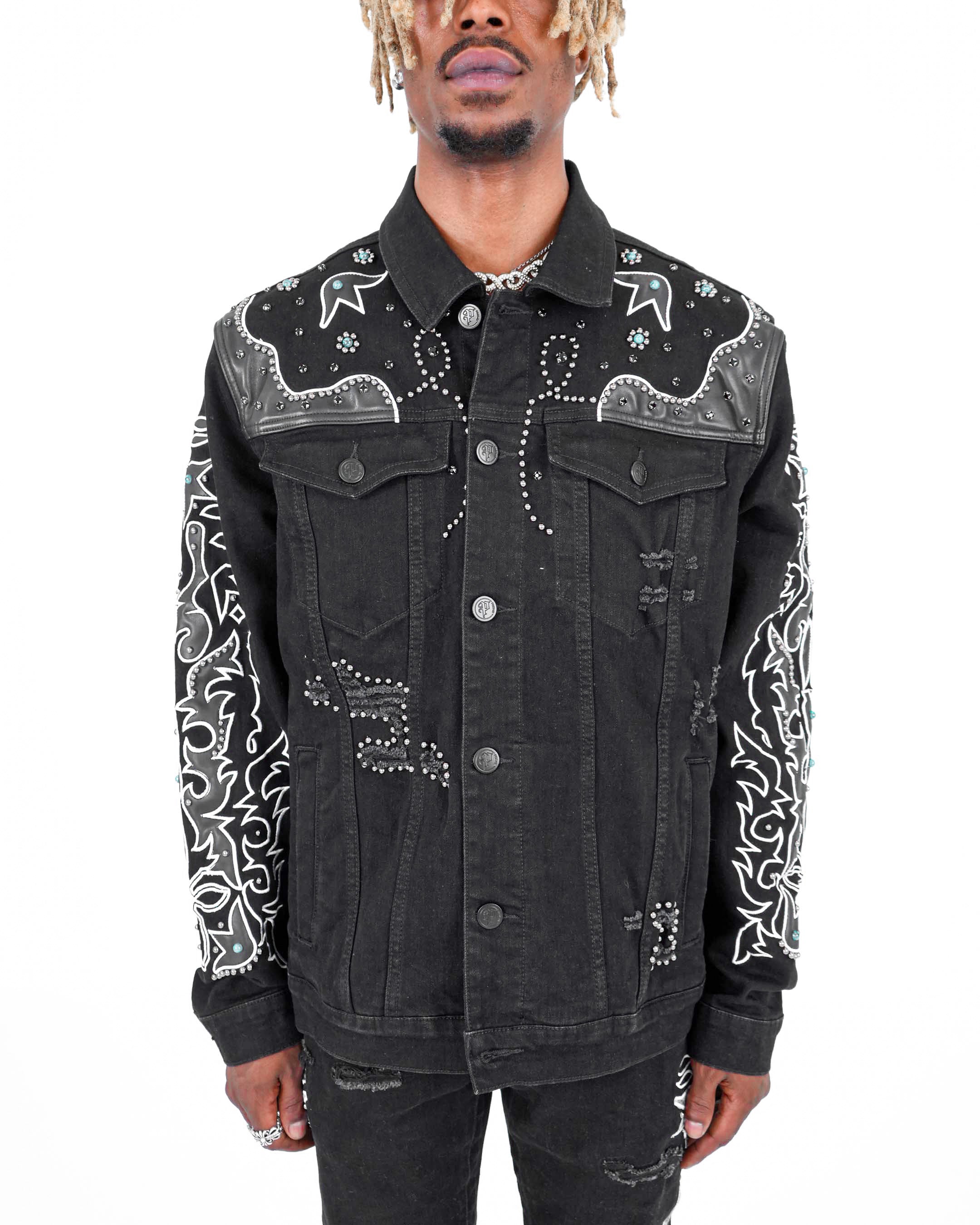 Wild Frontier Black Denim Jacket