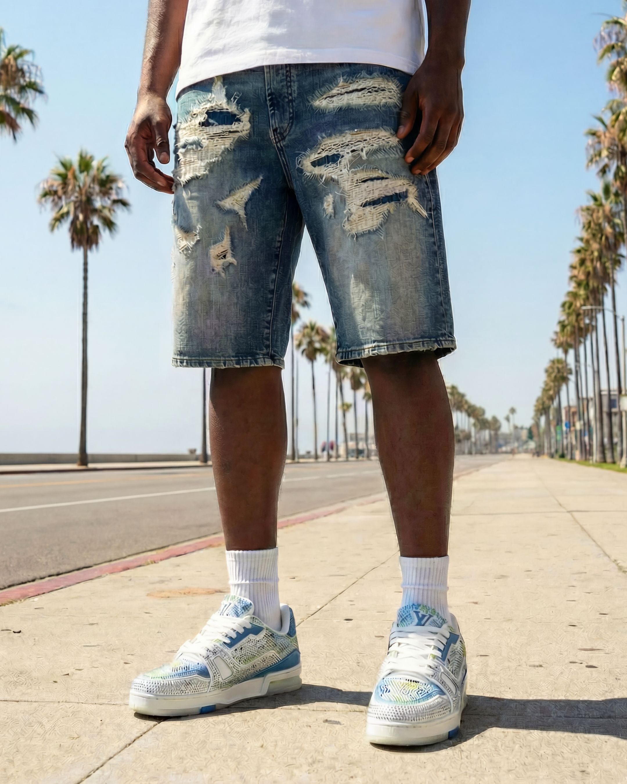 Breakline Indigo Denim Short