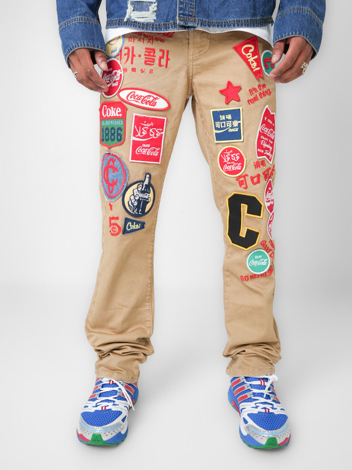 Coca-Cola Postcard Tan Denim