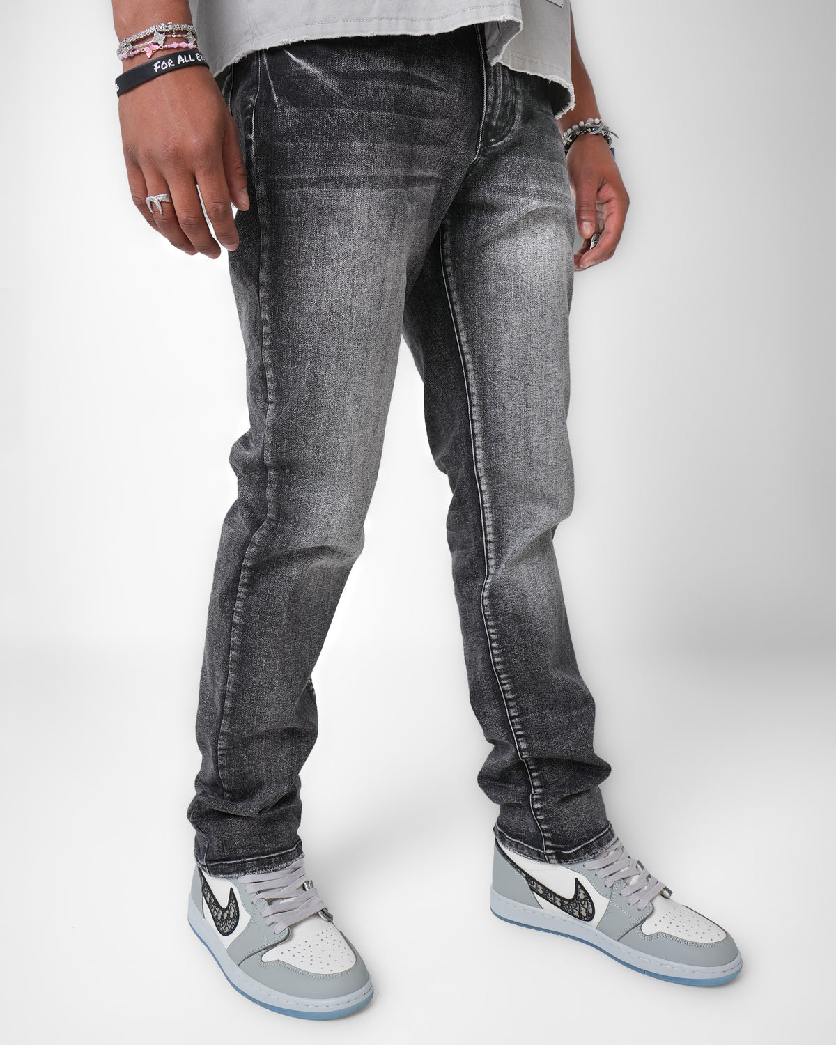 Gunmetal Fade Black Denim