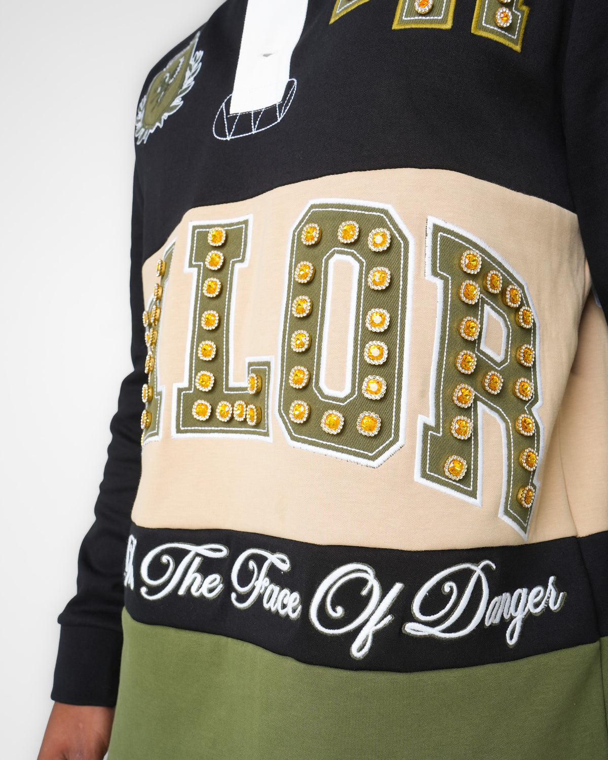 Valor Club Olive Long Sleeve Polo
