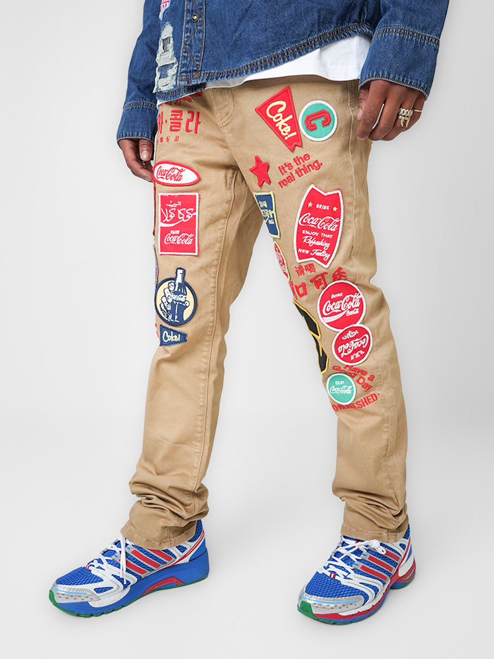 Coca-Cola Postcard Tan Denim