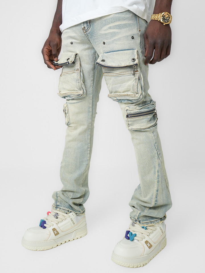 Utility Vault Light Blue Ice Cargo Denim