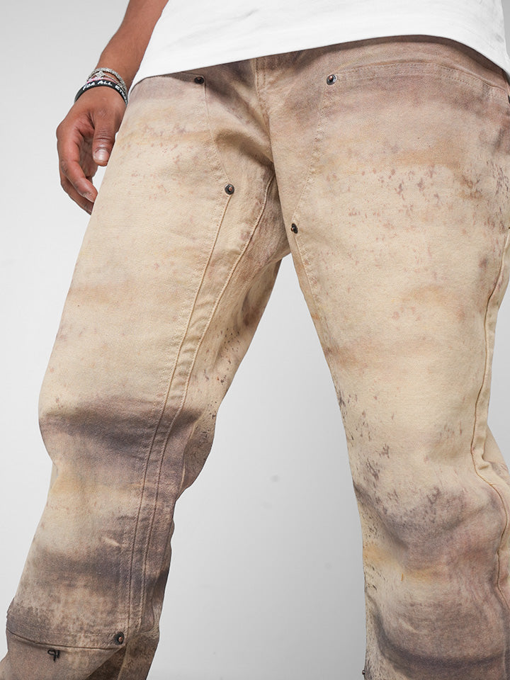 Sandstone Patina Tan Denim