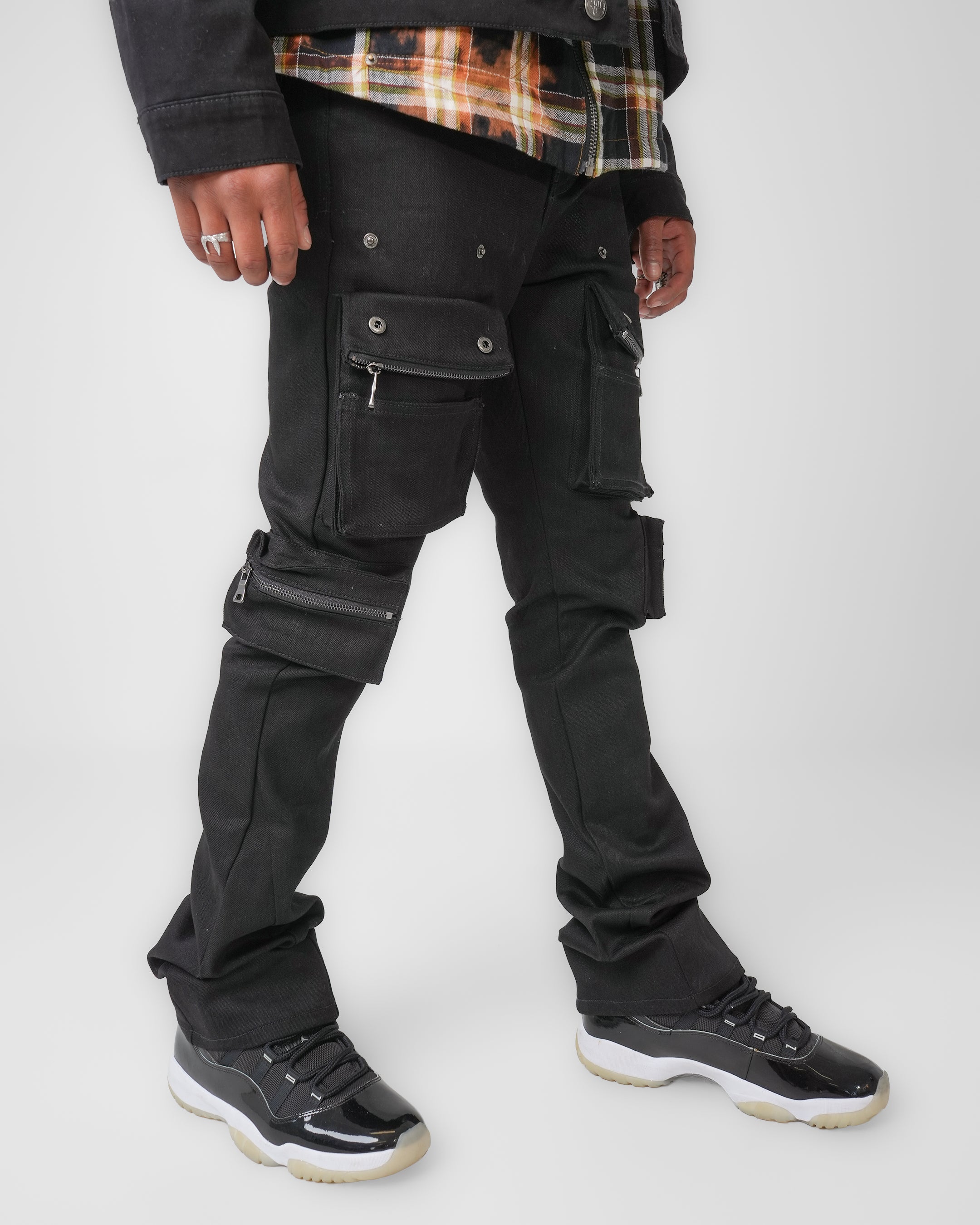 Utility Vault Black Charcoal Cargo Denim