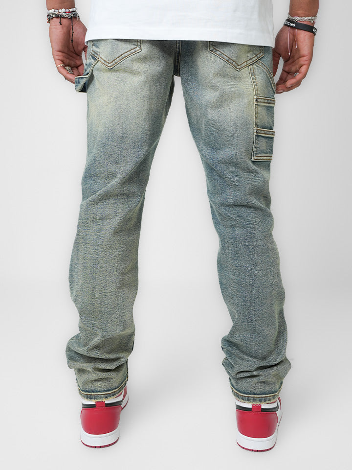 Gunmetal Oxide Indigo Denim