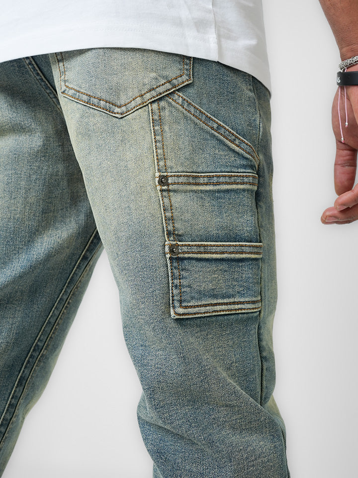 Gunmetal Oxide Indigo Denim