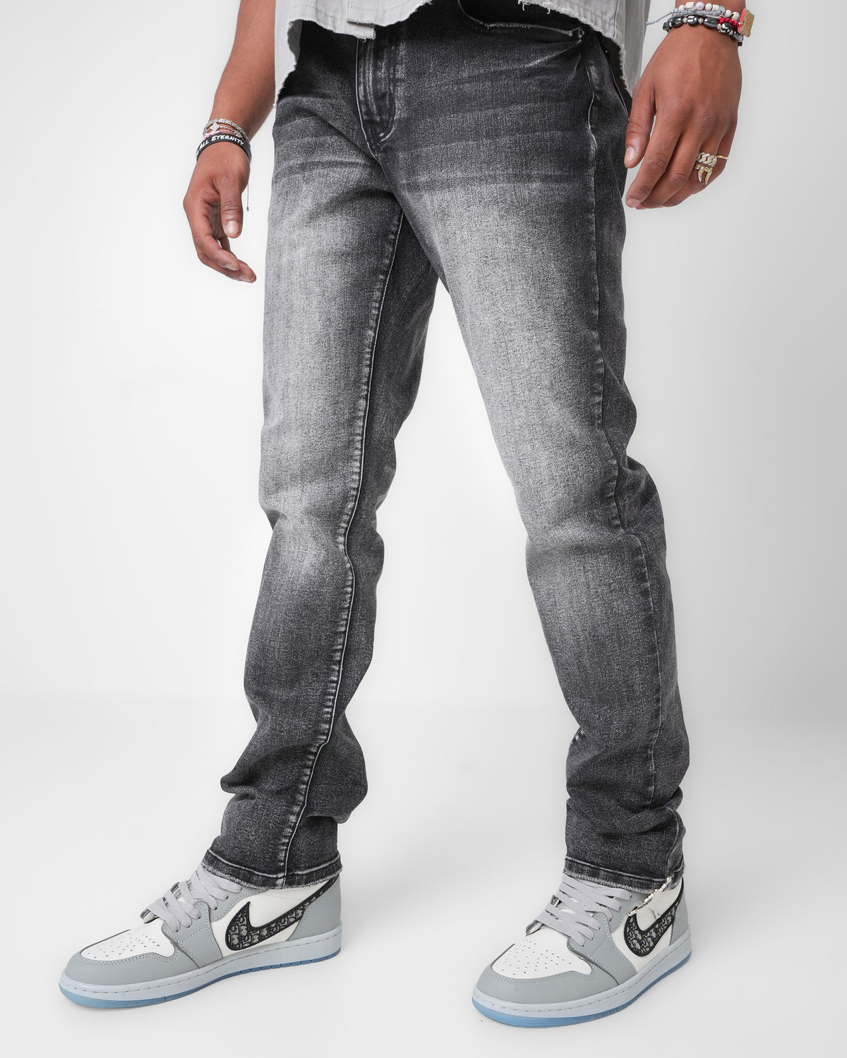 Gunmetal Fade Black Denim