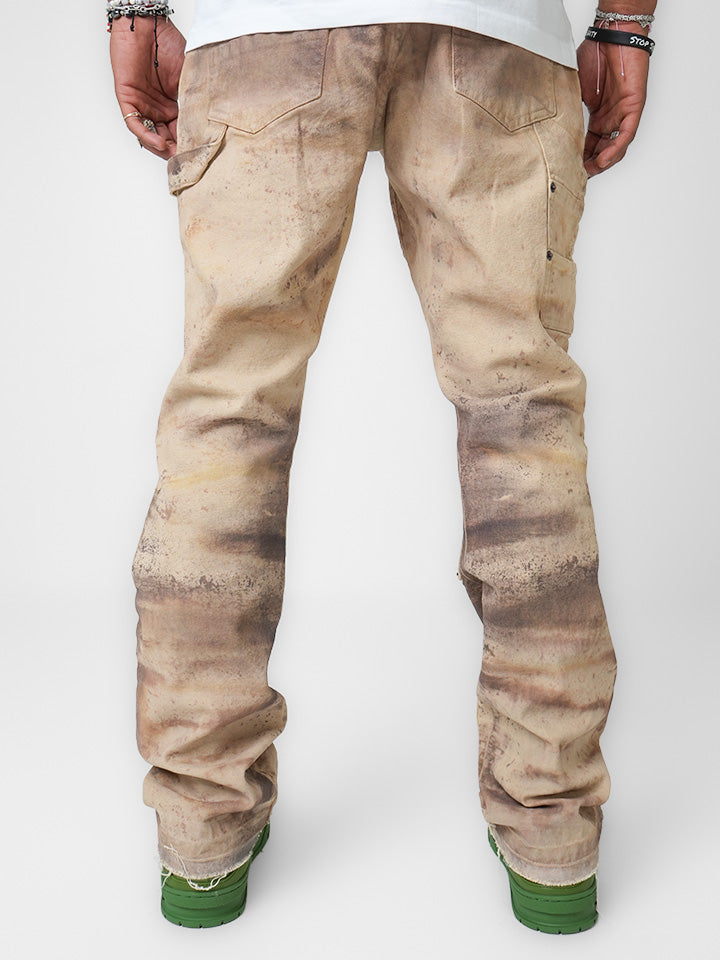 Sandstone Patina Tan Denim
