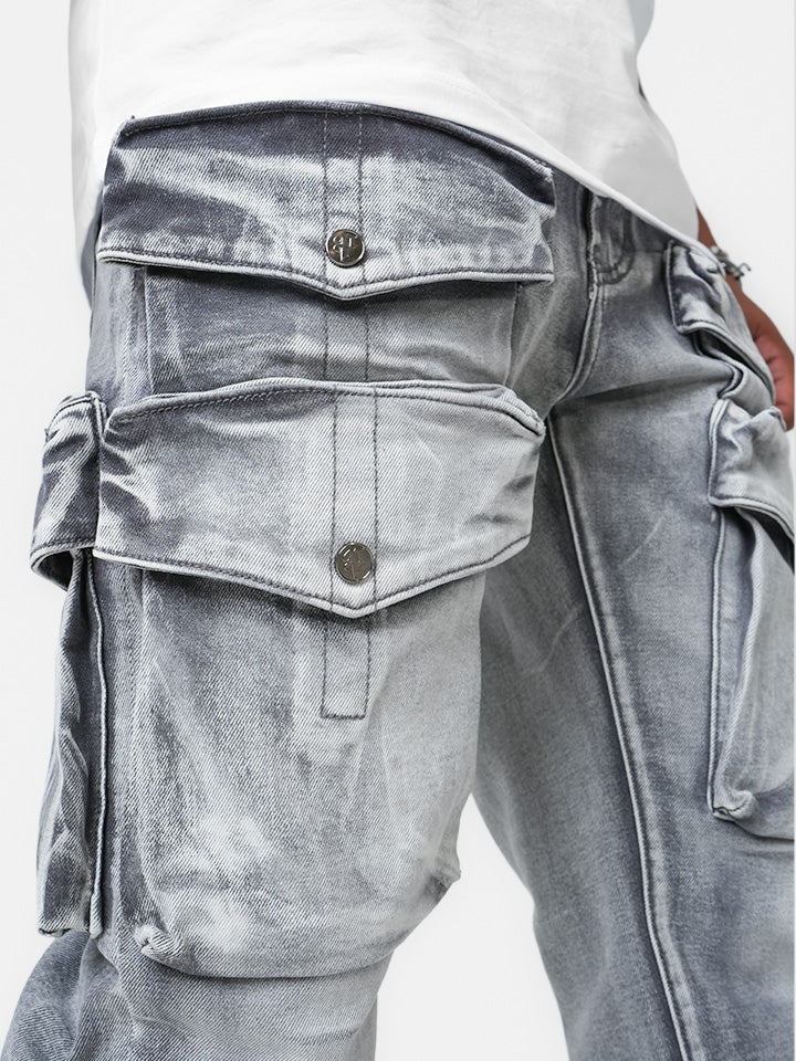 Artic Silver Vault Cargo Denim