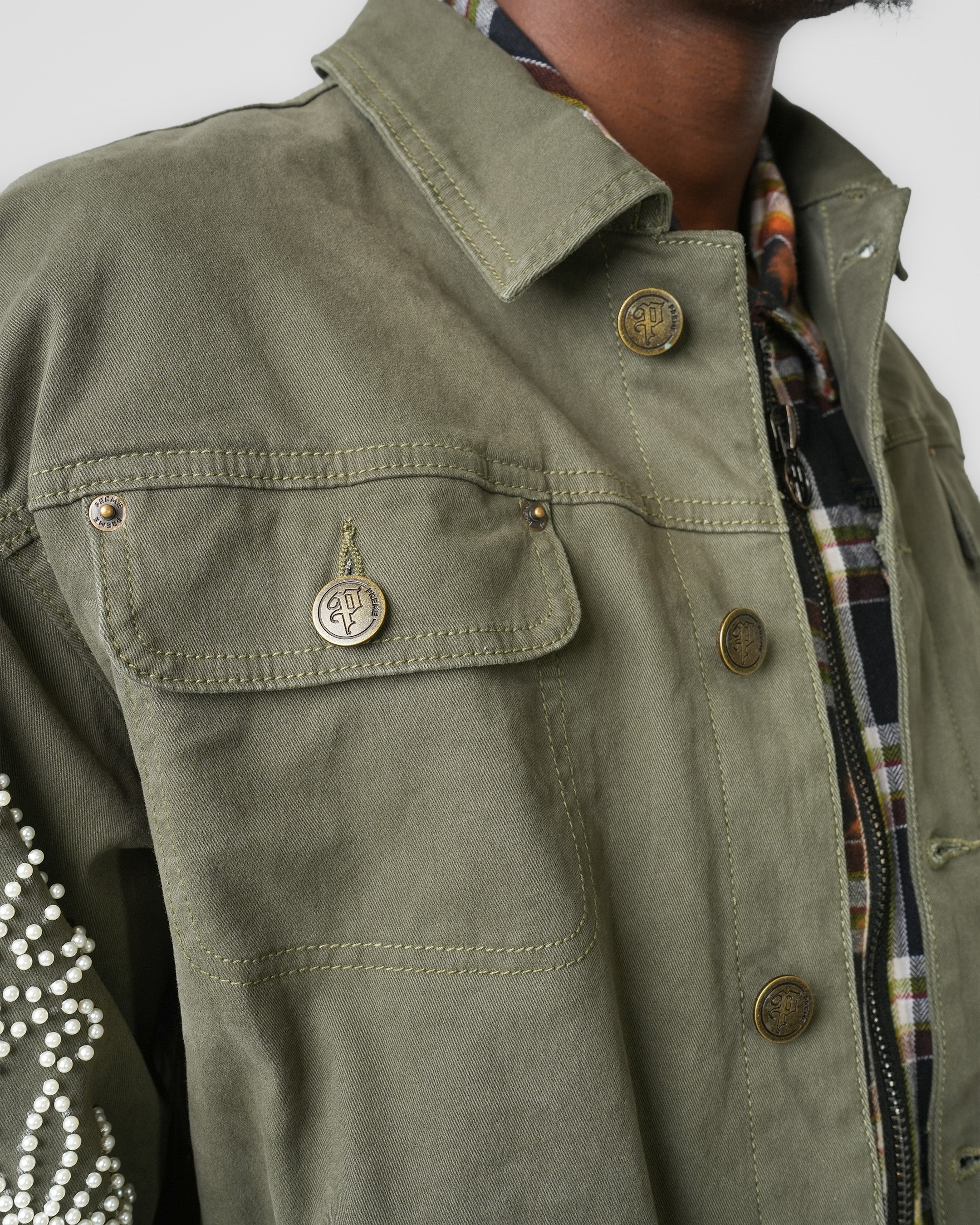 Emerald Pearl Bloom Jacket