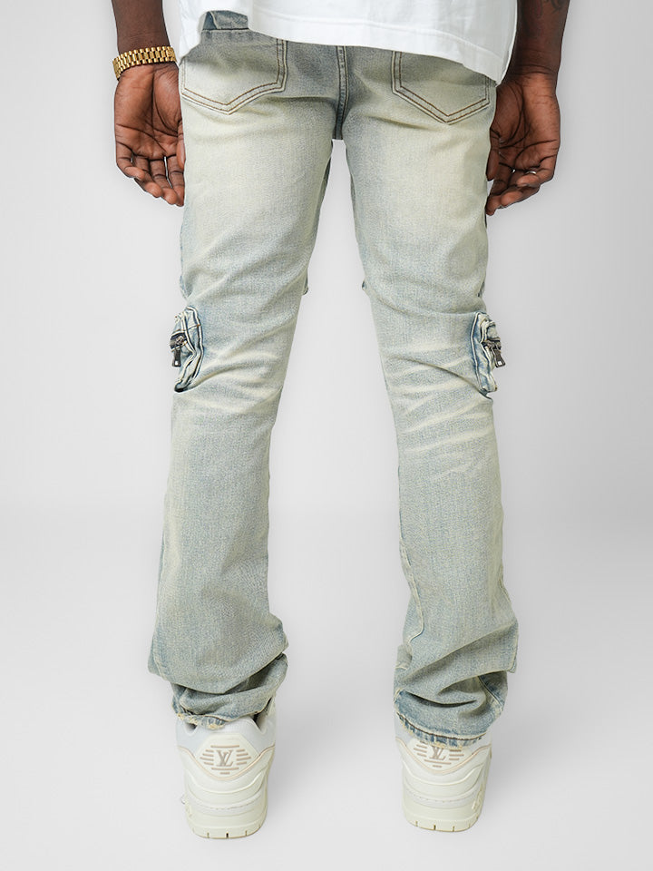 Utility Vault Light Blue Ice Cargo Denim