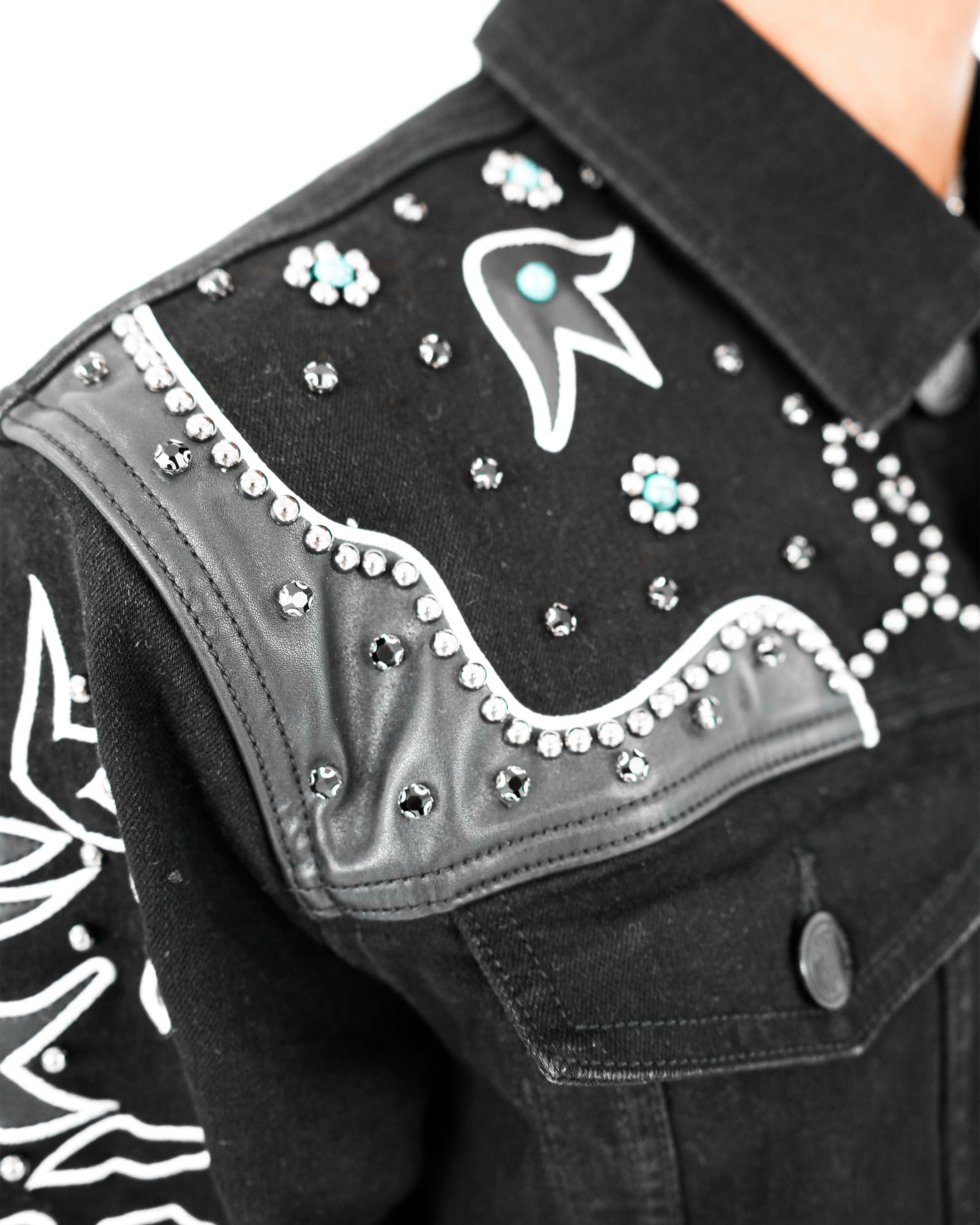 Wild Frontier Black Denim Jacket