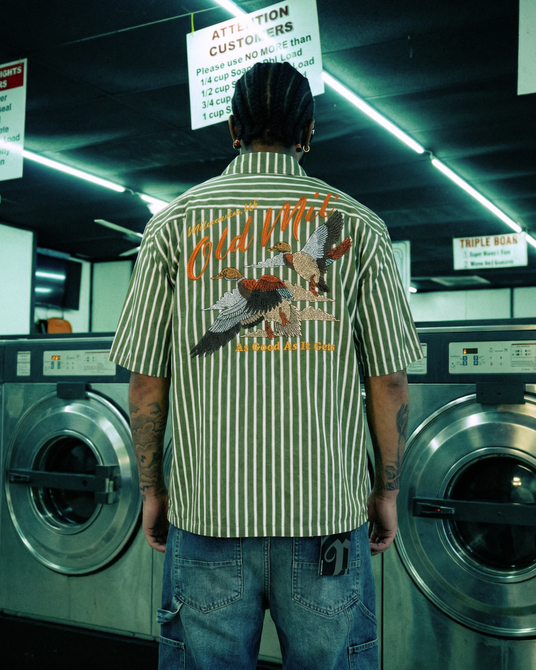 Old Milwaukee® Striped Mechanic Shirt