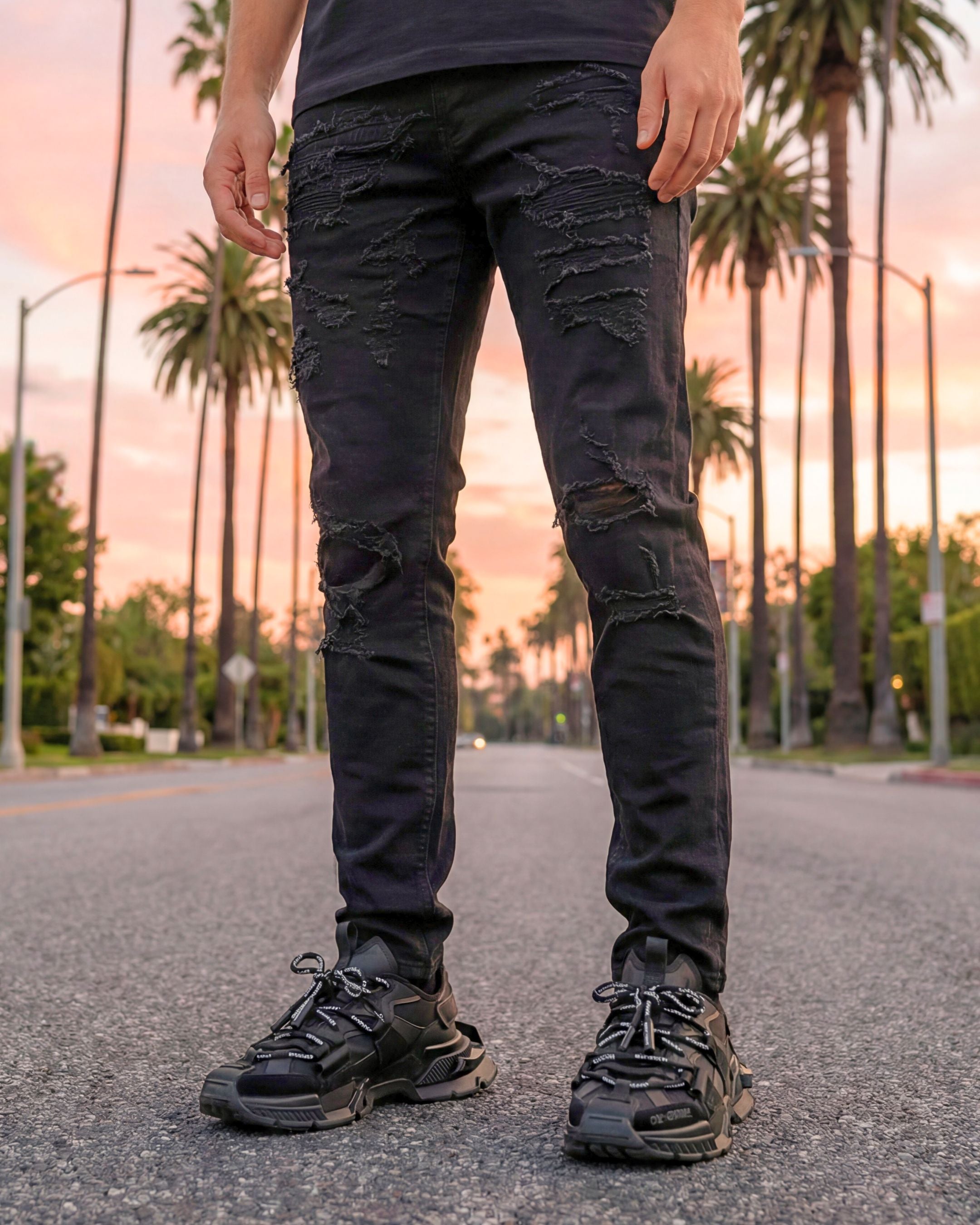Breakline Black Denim Jean