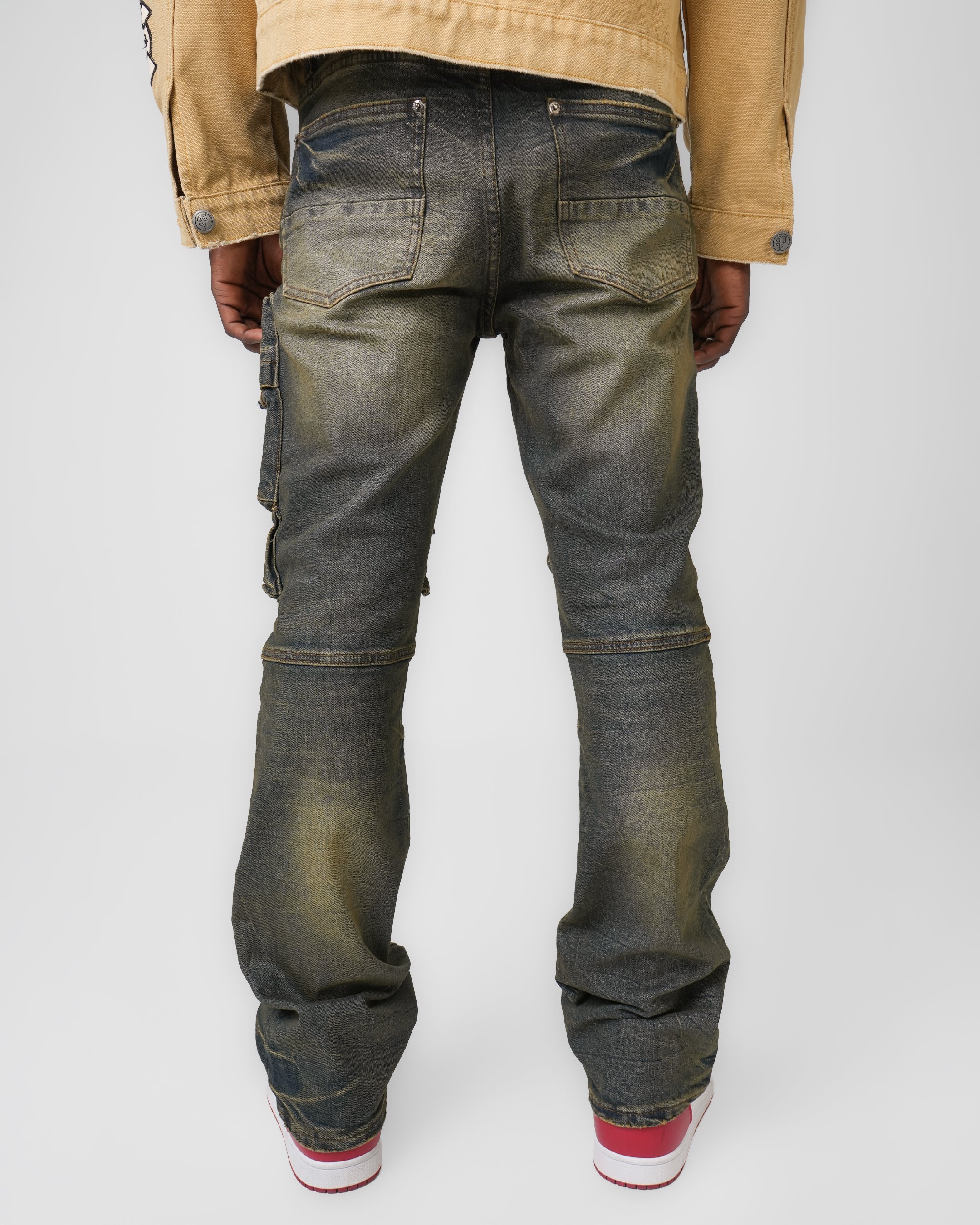 Hardpoint Grey Cargo Denim