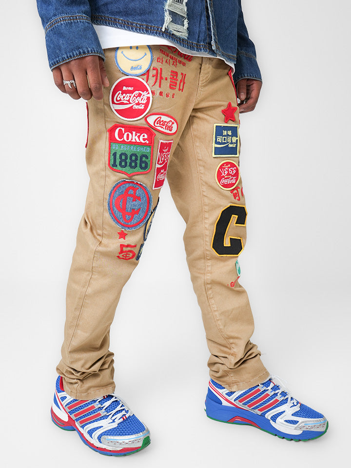 Coca-Cola Postcard Tan Denim