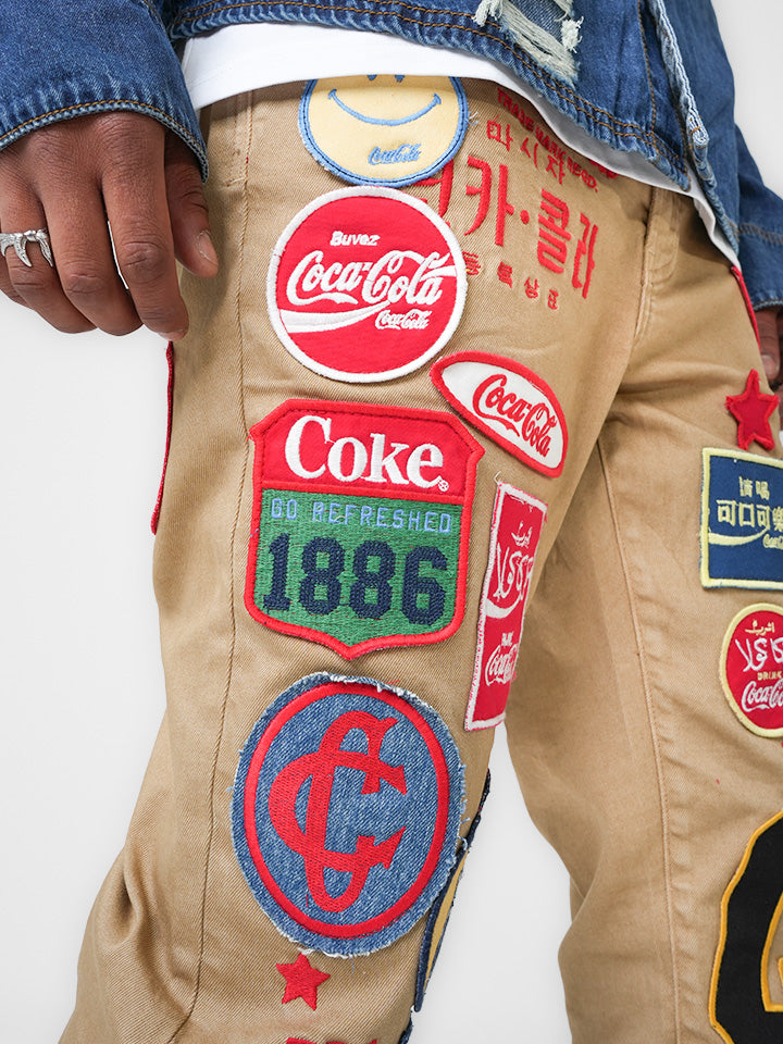 Coca-Cola Postcard Tan Denim