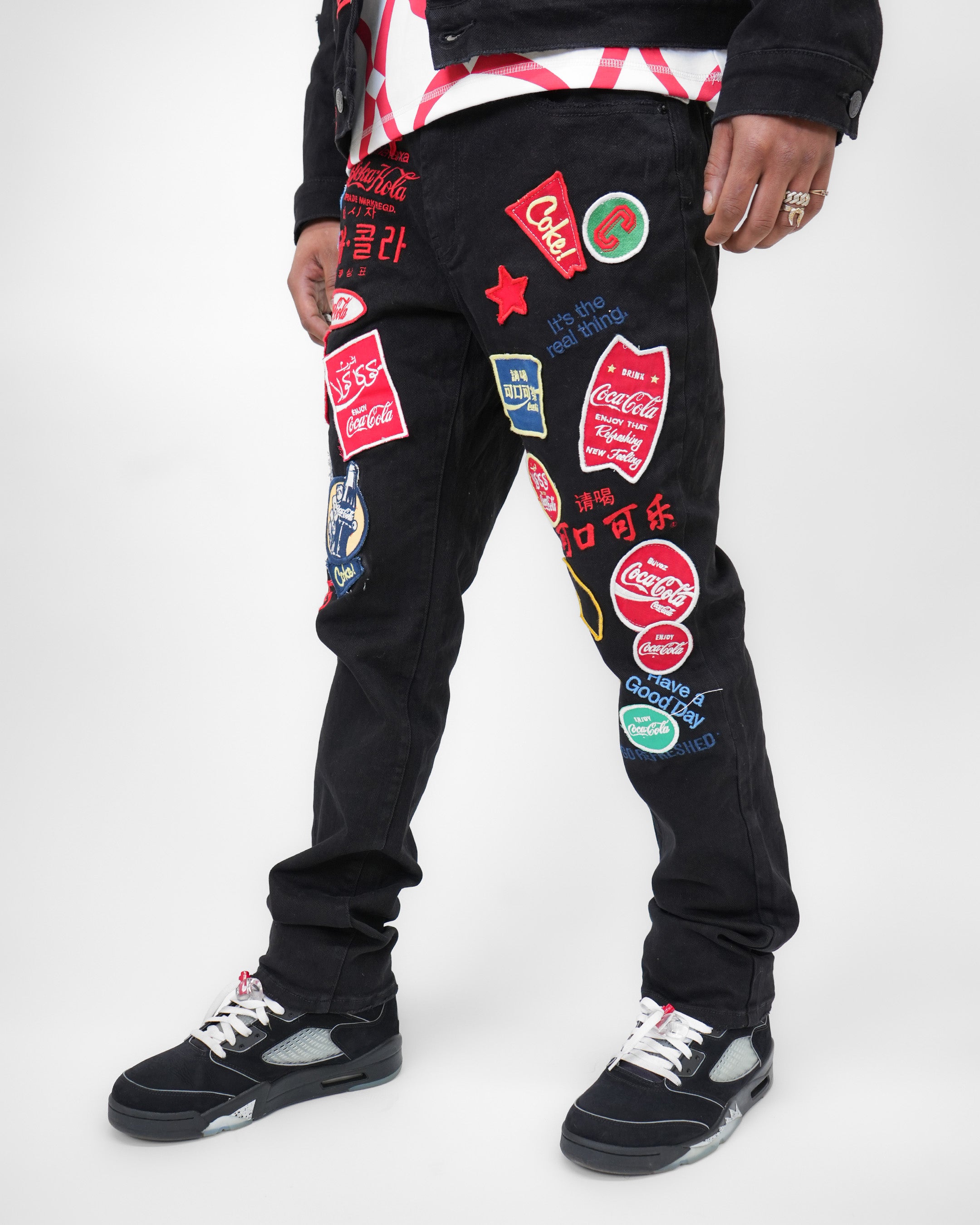 Coca-Cola Neon Postcard Black Denim