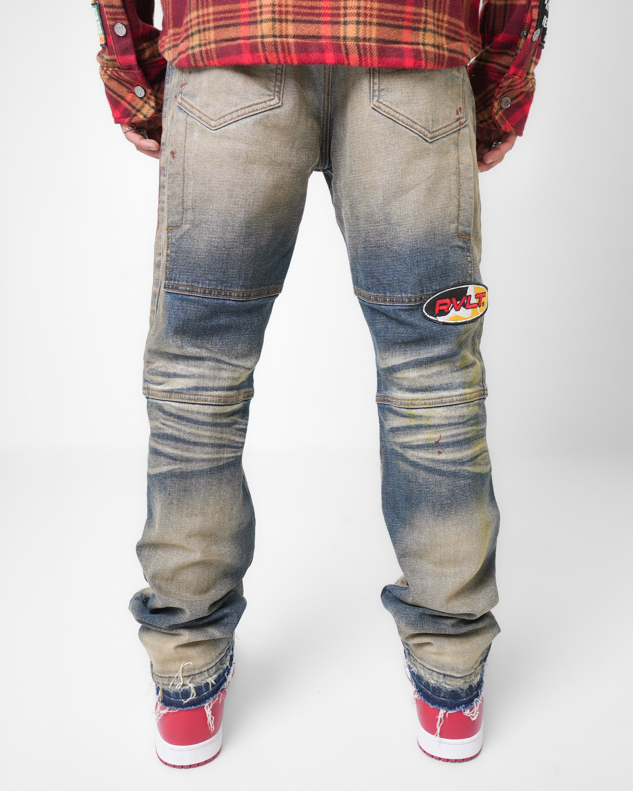 Revolt Worldwide Aged Blue Denim