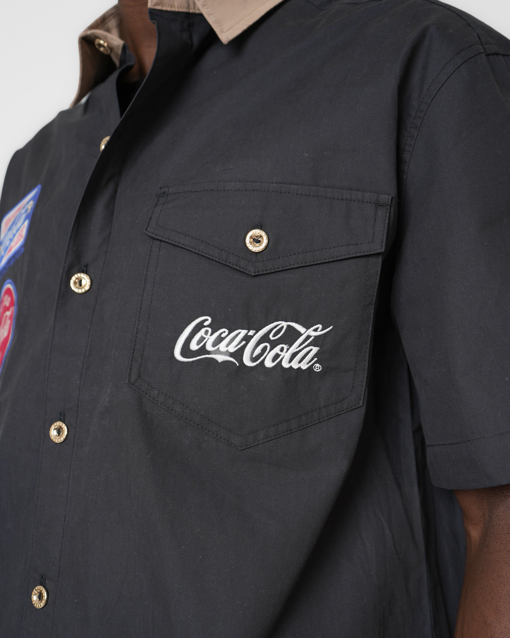 Coca-Cola Old Bodega Black Mechanic Shirt