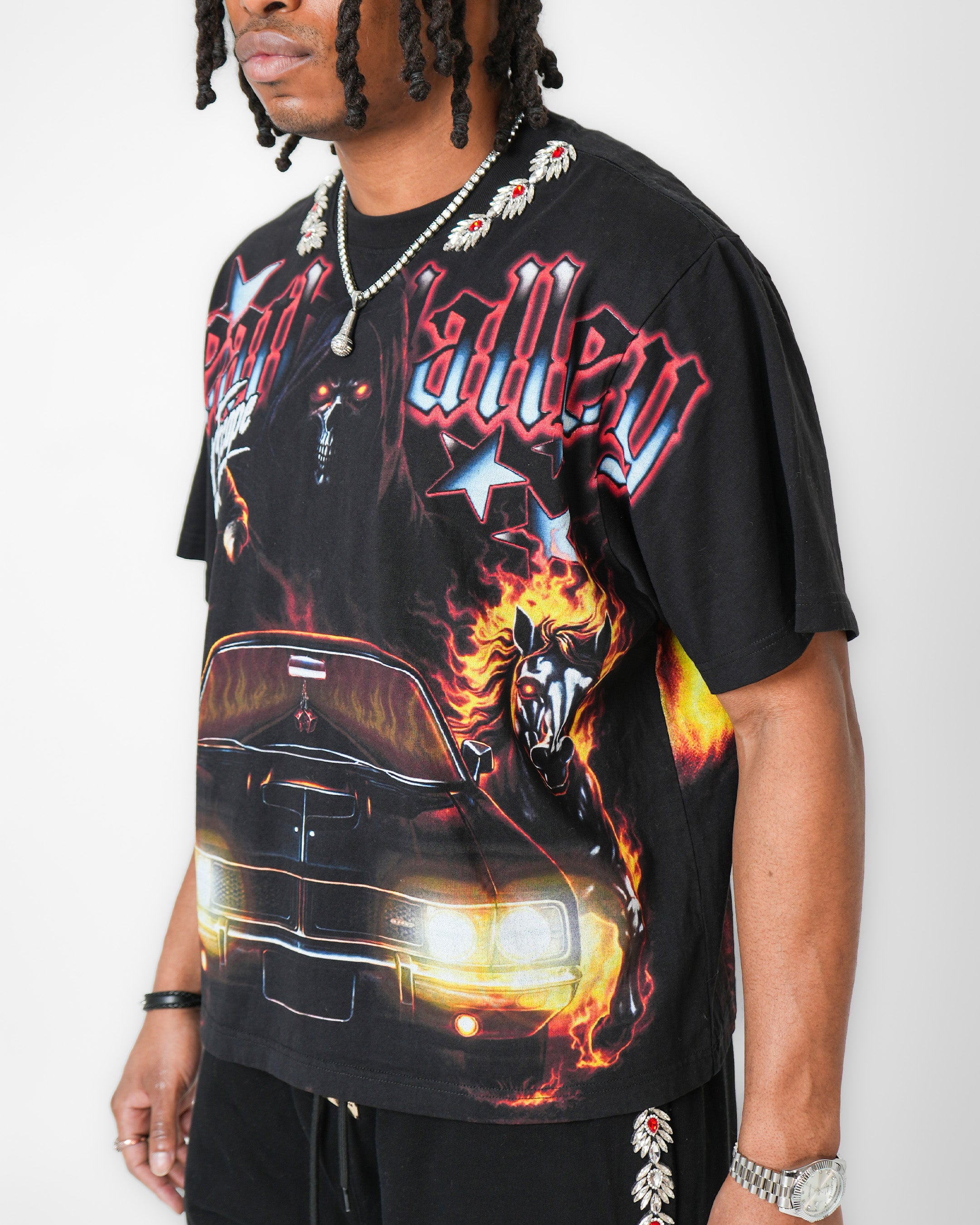 Death Valley Run Stoned Black T-Shirt