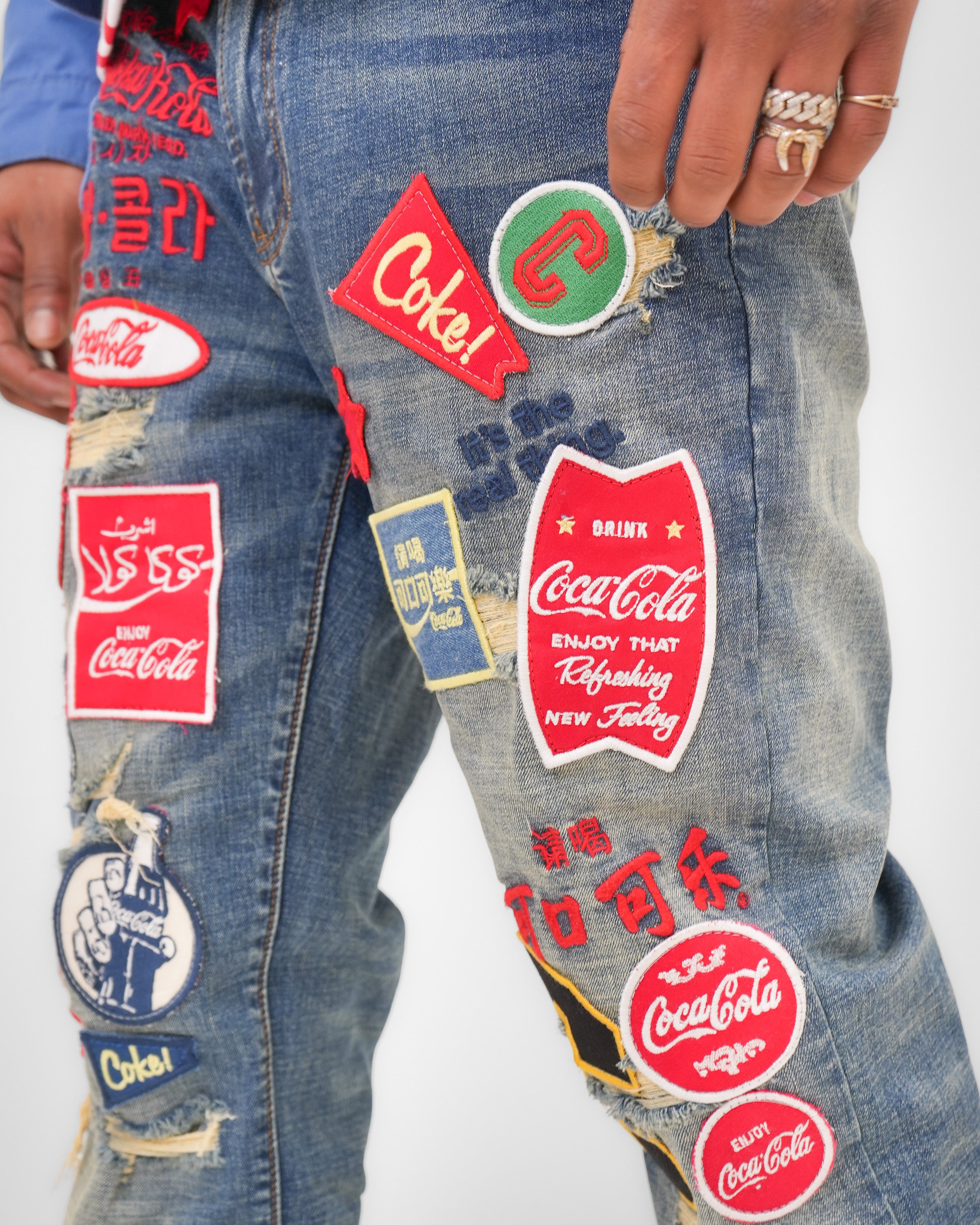 Coca-Cola Postcard Blue Denim