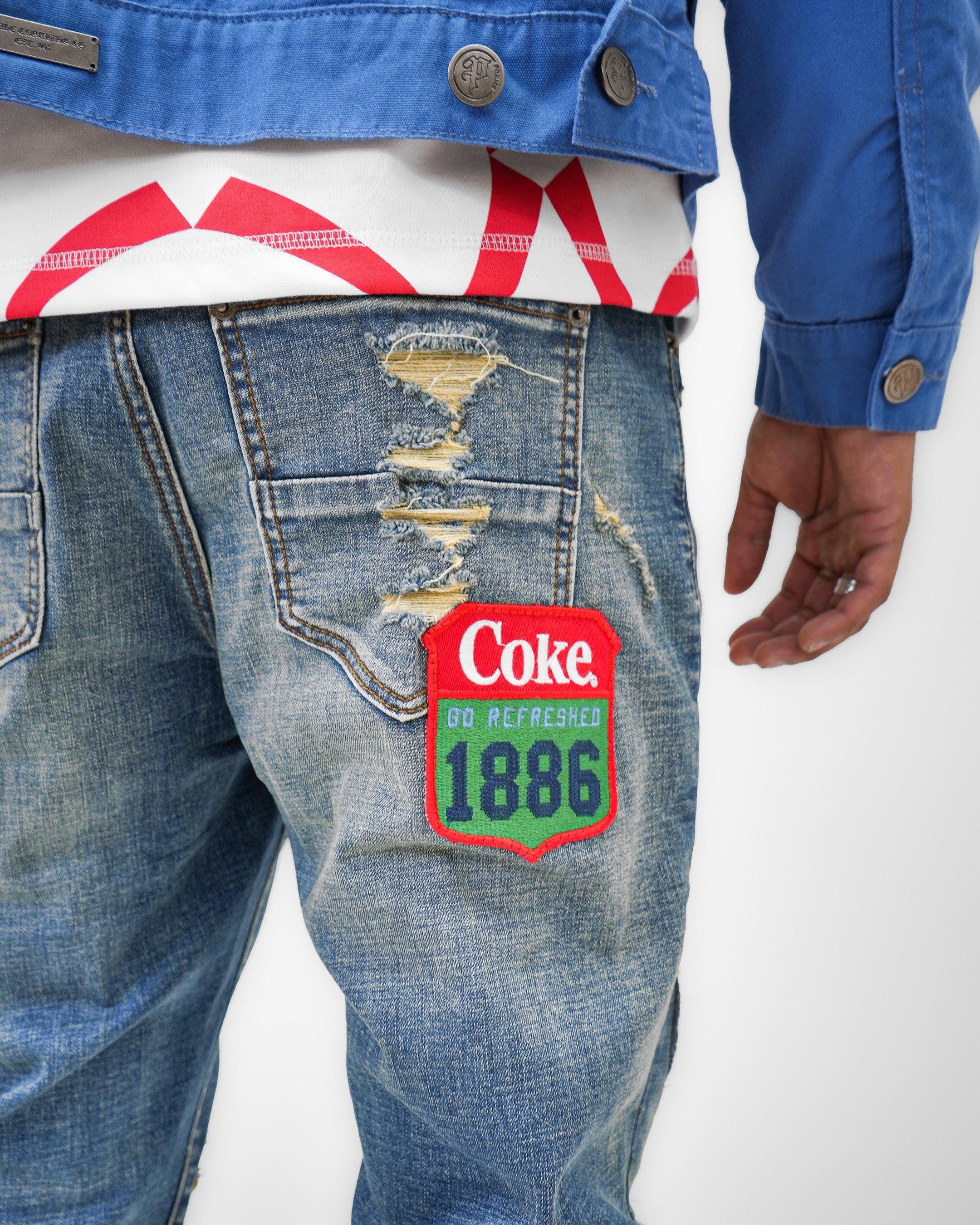 Coca-Cola Postcard Blue Denim